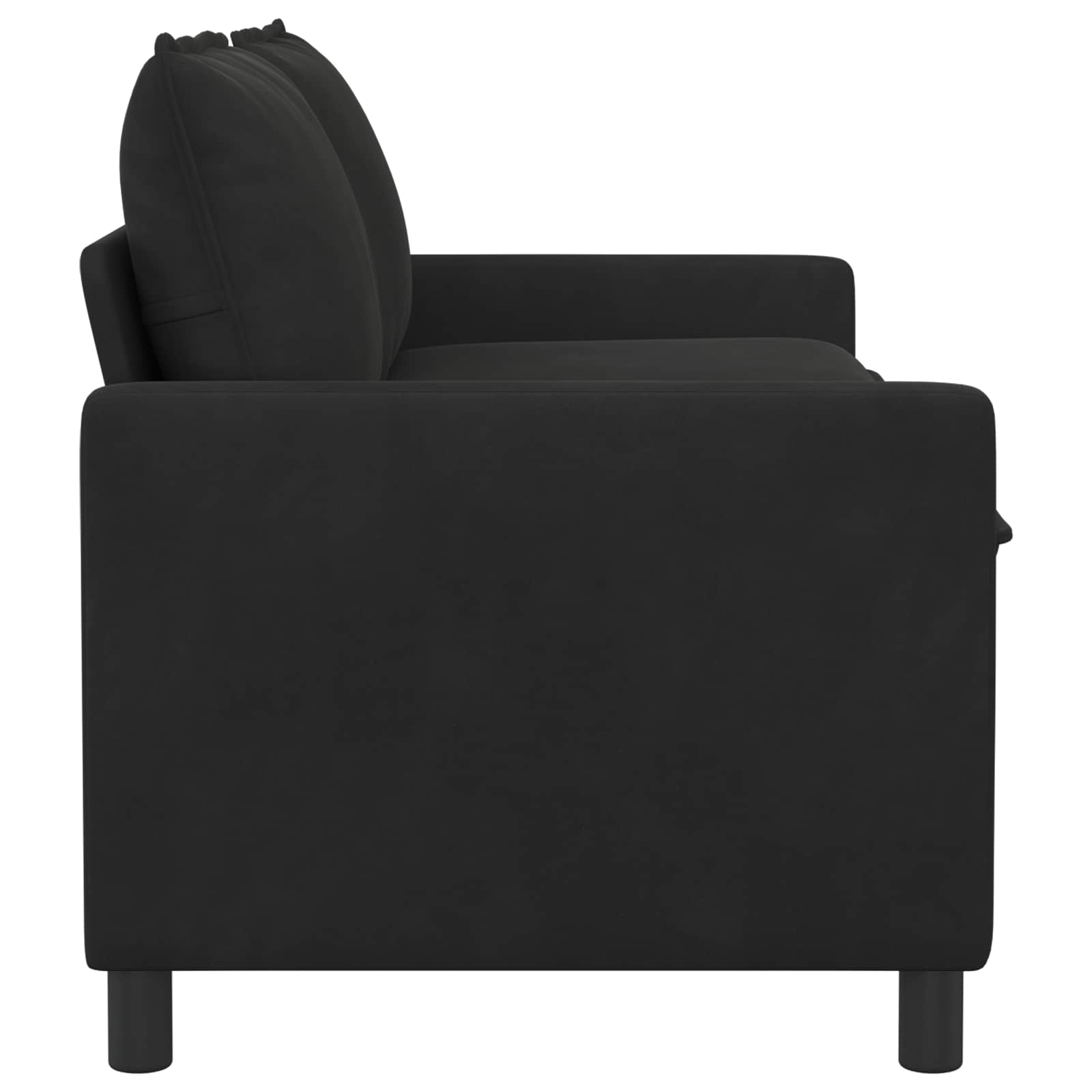 Canapé Noir 156 x 81 x 87,5 cm Velours - XIOS