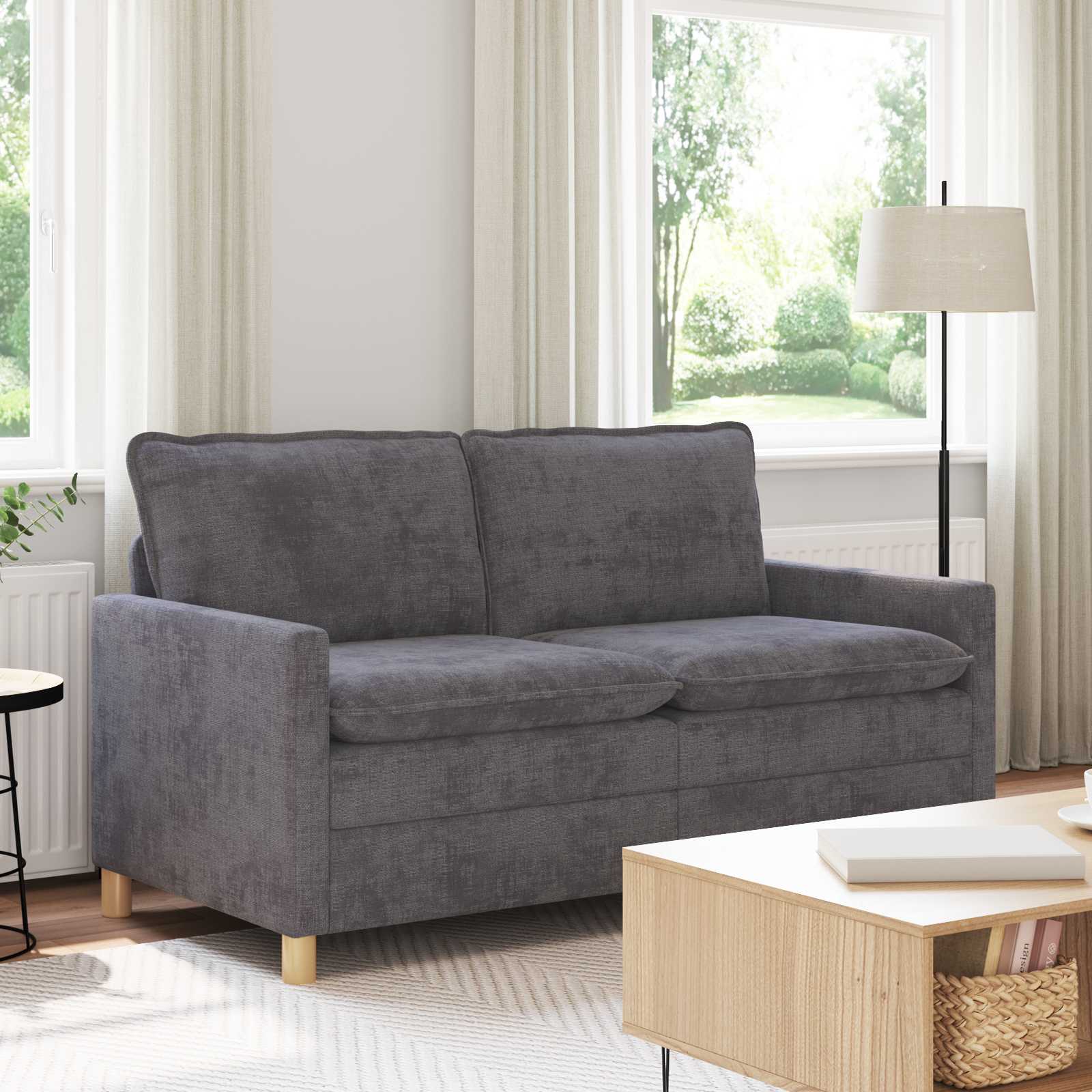 Canapé Gris foncé 156 x 81 x 87,5 cm Polyester - XIOS
