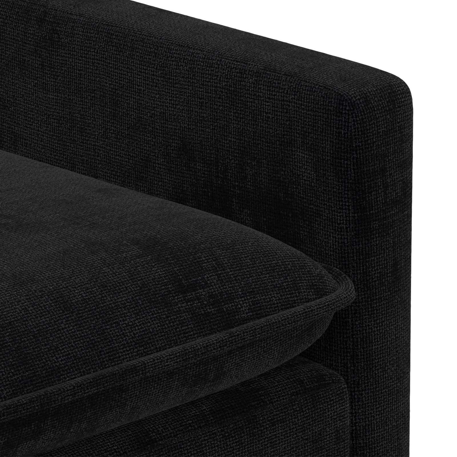 Canapé Noir 156 x 81 x 87,5 cm Polyester - XIOS