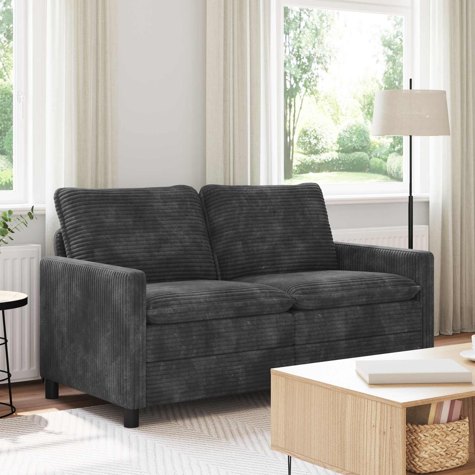 Canapé Gris foncé 156 x 81 x 87,5 cm Polyester - XIOS