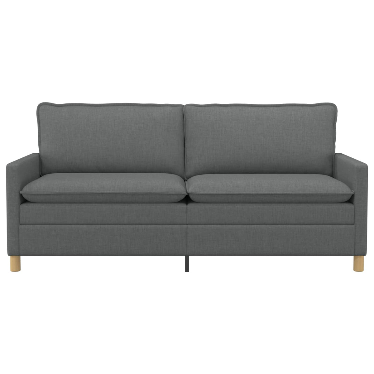 Canapé 3 place Gris foncé 196 x 81 x 87,5 cm Tissu