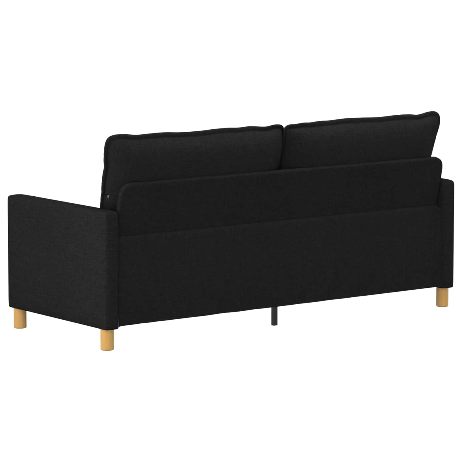 Canapé Noir 196 x 81 x 87,5 cm Tissu