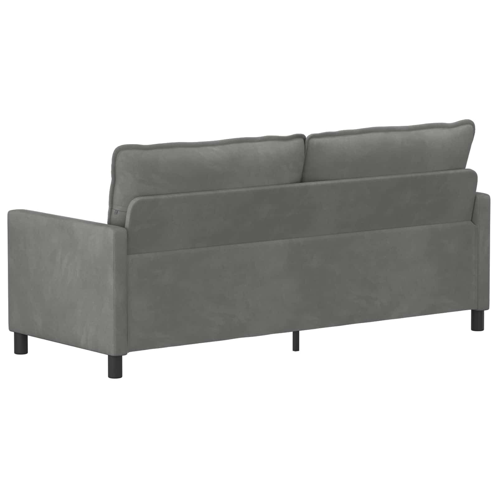 Canapé Gris foncé 196 x 81 x 87,5 cm Velours