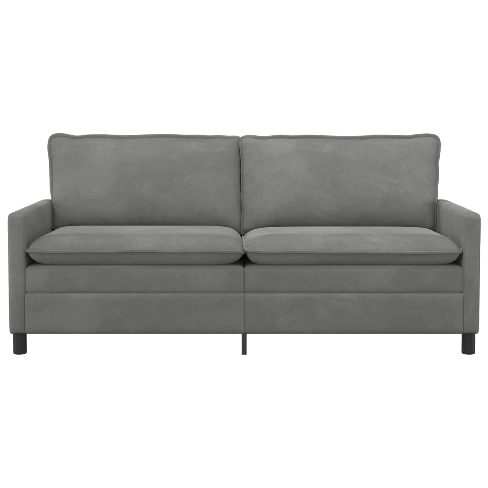 Canapé Gris foncé 196 x 81 x 87,5 cm Velours