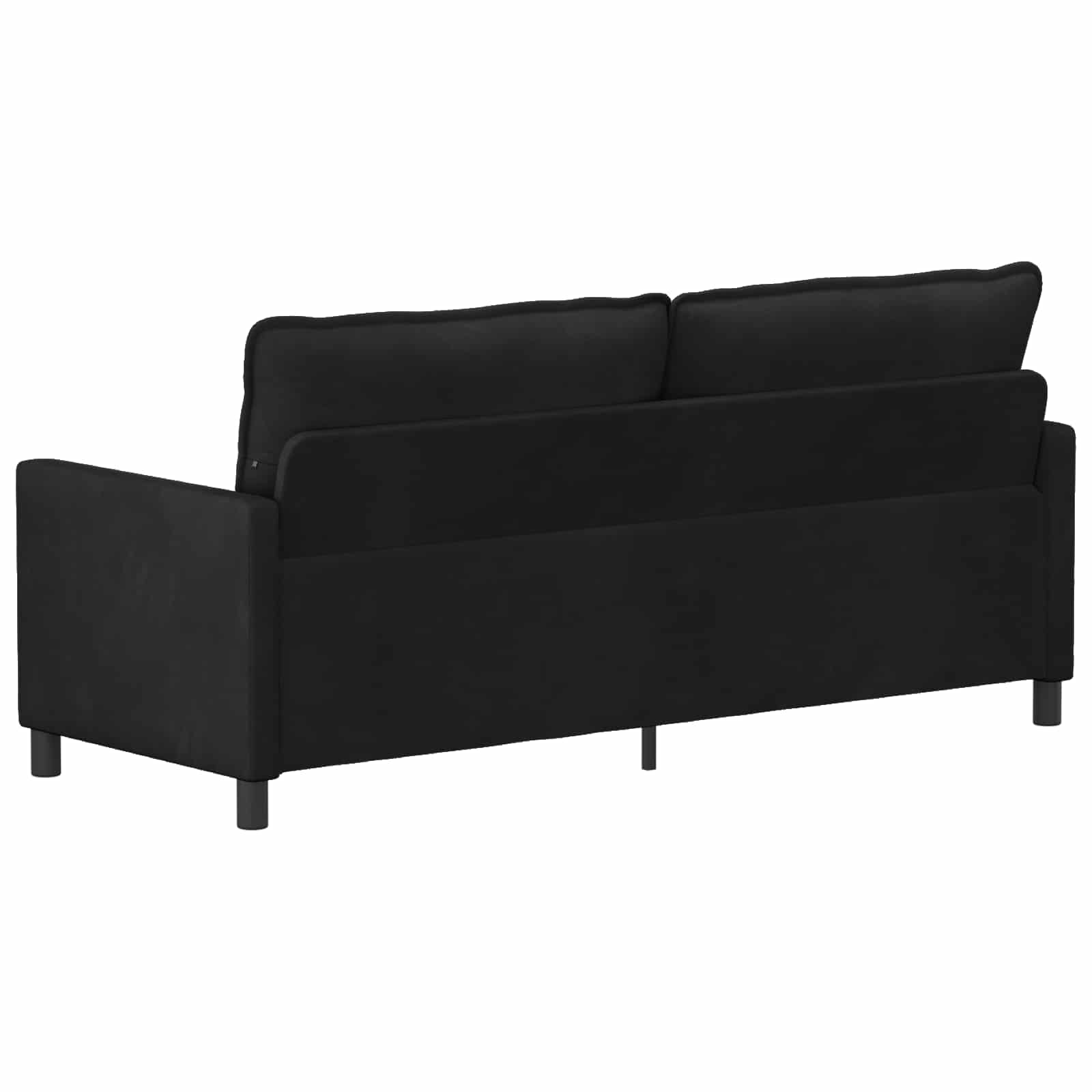 Canapé Noir 196 x 81 x 87,5 cm Velours - XIOS