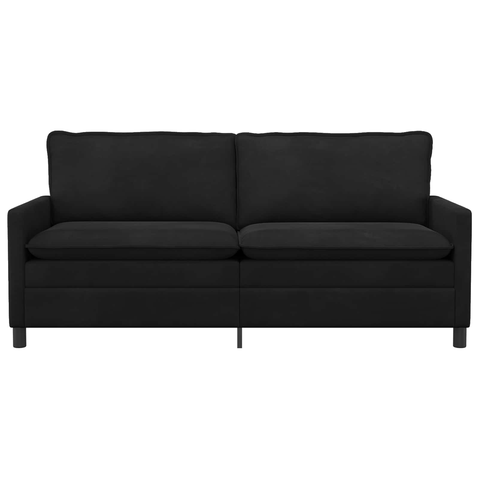 Canapé Noir 196 x 81 x 87,5 cm Velours - XIOS