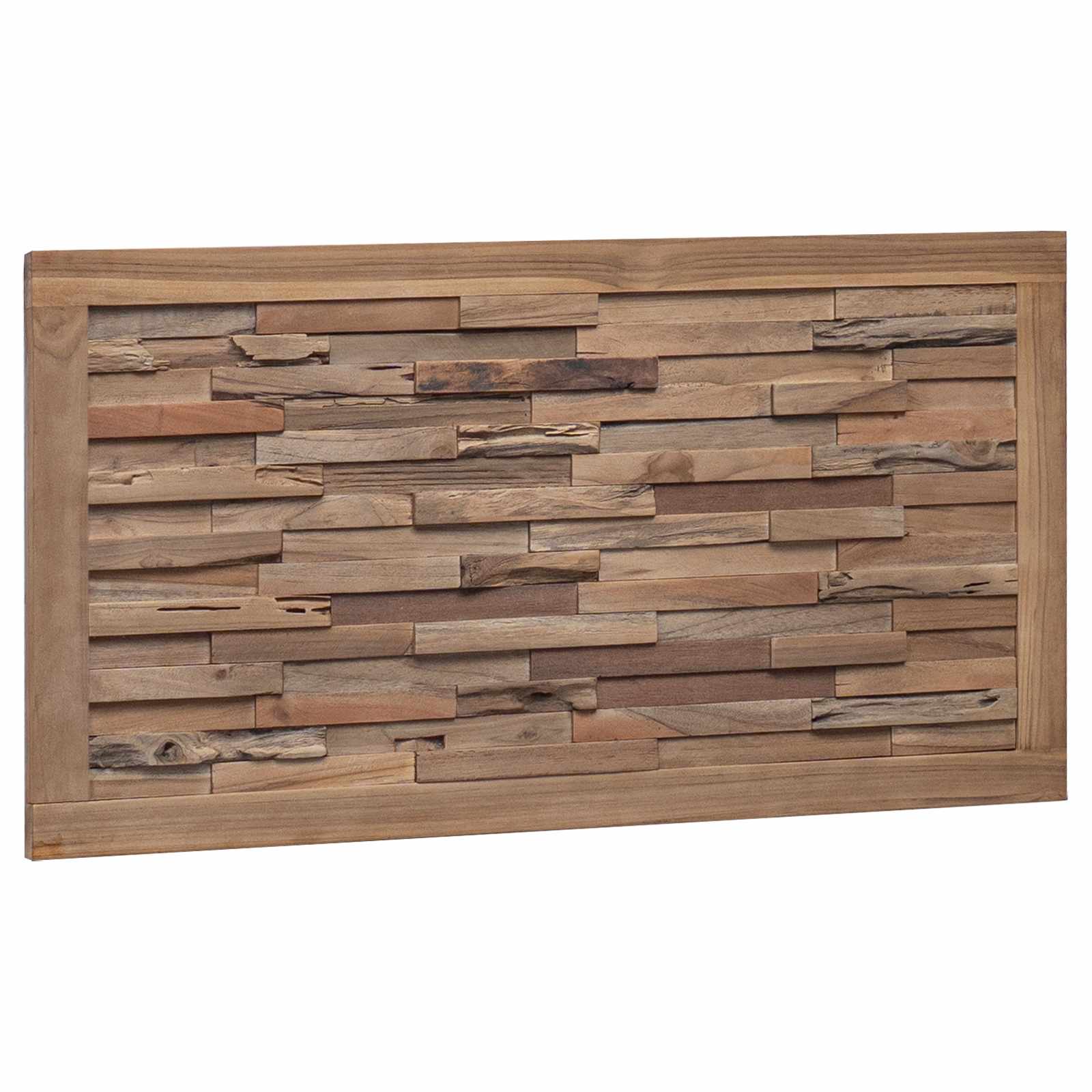 Tête de lit Montage mural Naturel 100 cm Bois de teck massif - XIOS