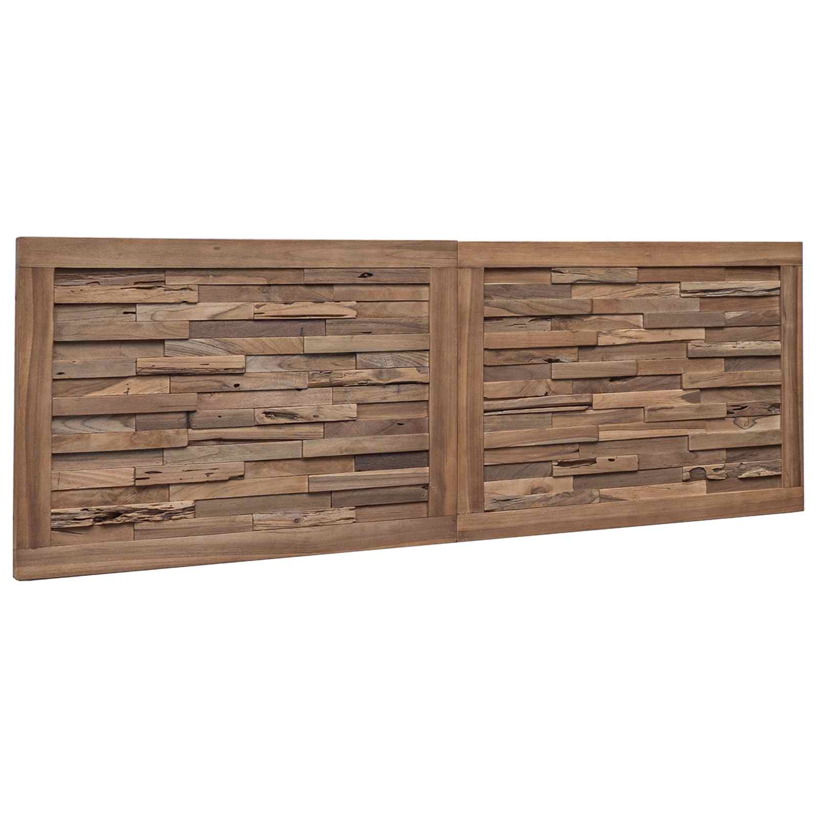 Tête de lit Montage mural Naturel 140 cm Bois de teck massif - XIOS