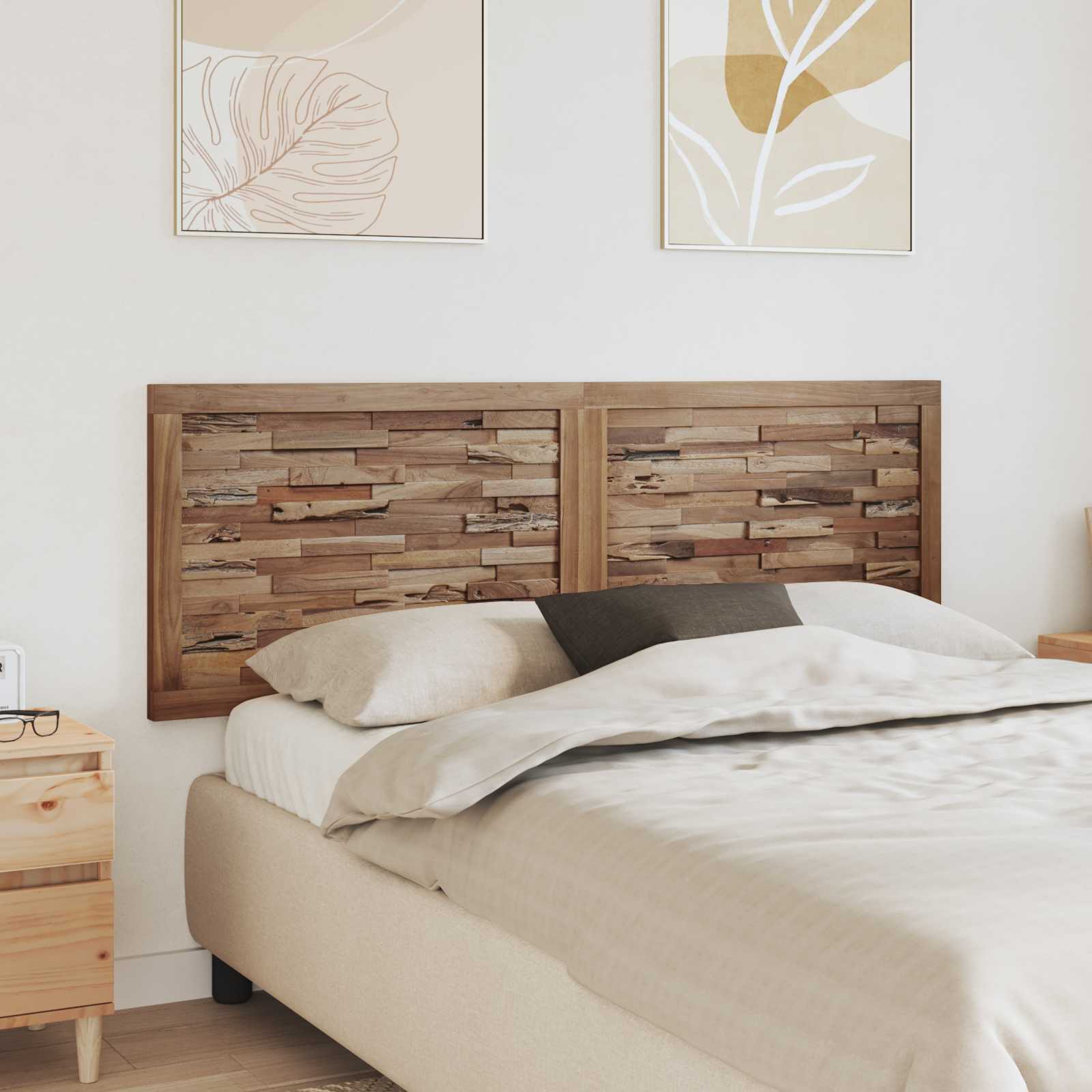 Tête de lit Montage mural Naturel 160 cm Bois de teck massif - XIOS