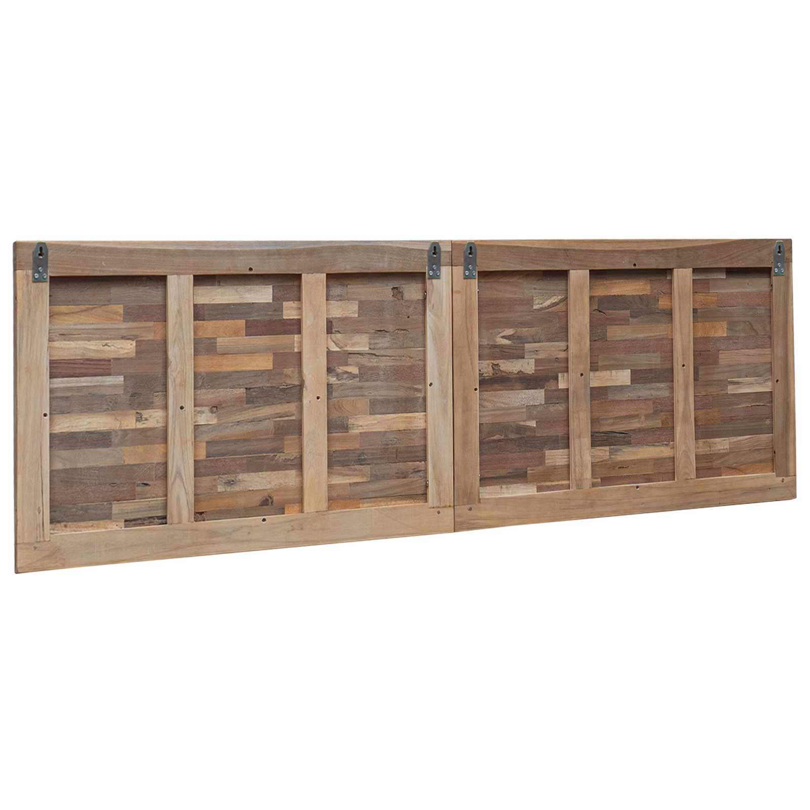 Tête de lit Montage mural Naturel 180 cm Bois de teck massif - XIOS