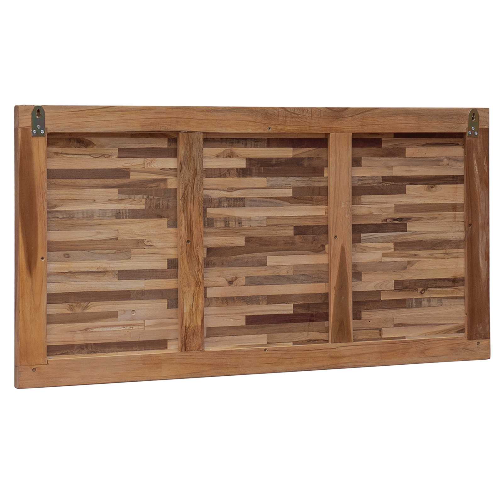 Tête de lit Montage mural Naturel 100 cm Bois de teck massif - XIOS