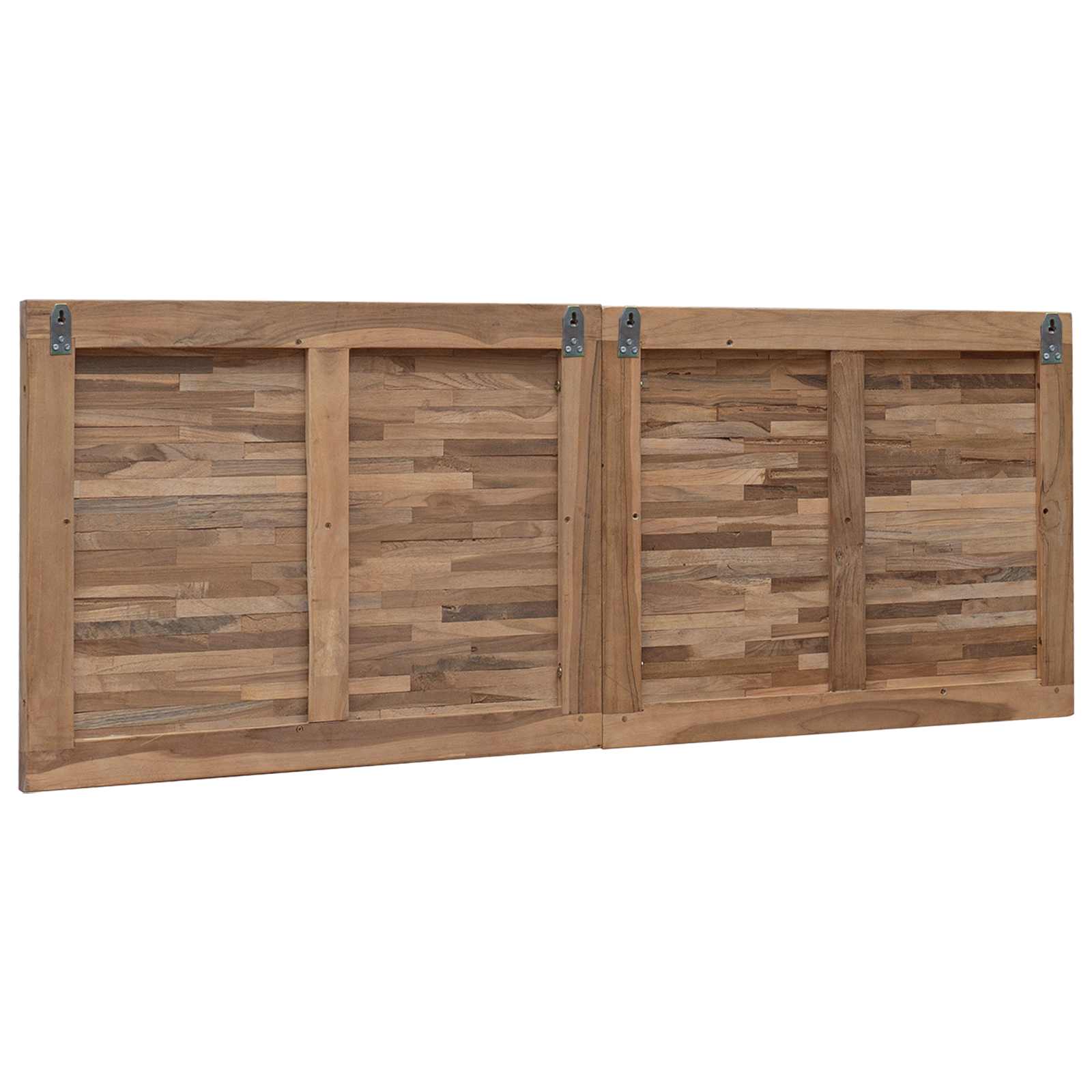 Tête de lit Montage mural Naturel 140 cm Bois de teck massif - XIOS