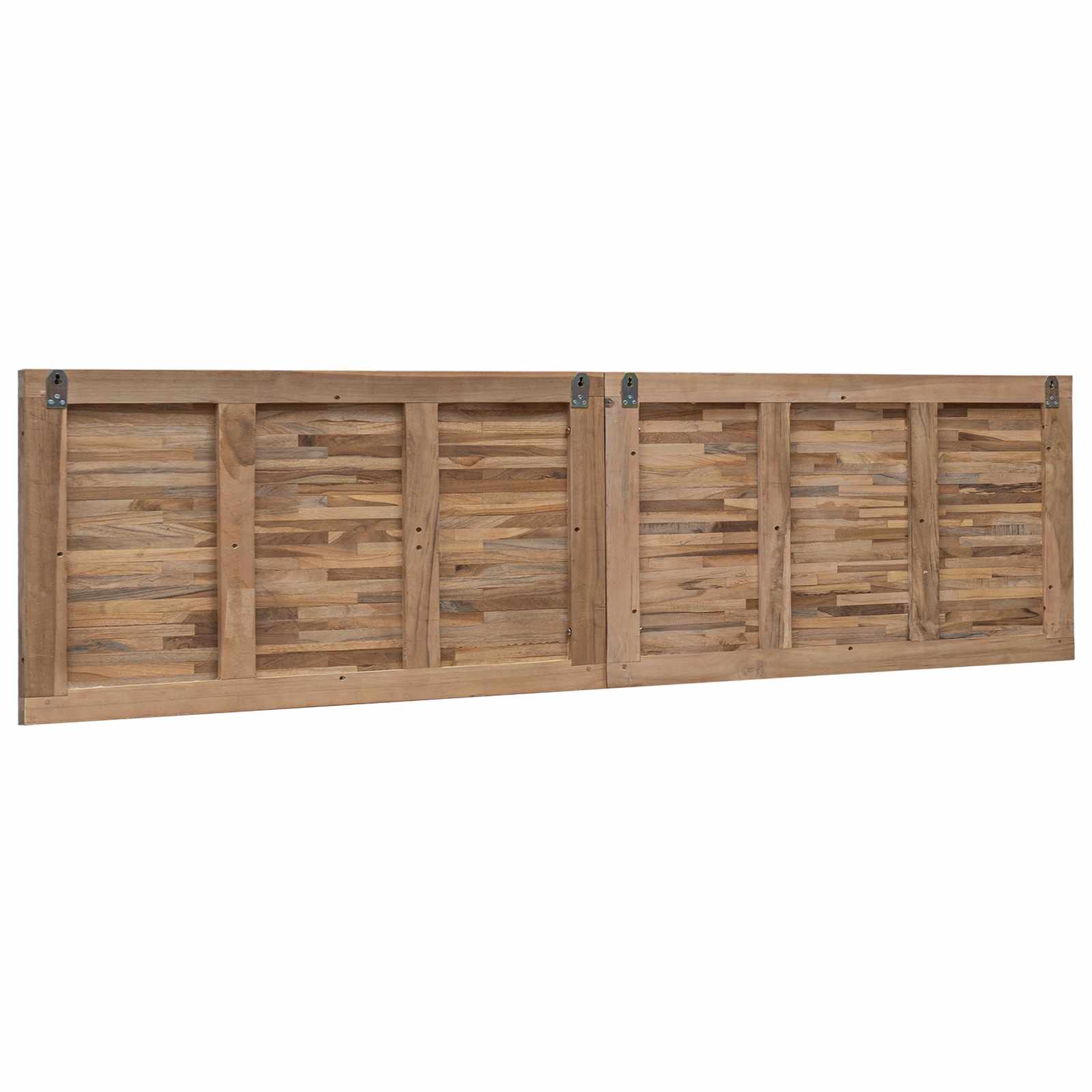 Tête de lit Montage mural Naturel 160 cm Bois de teck massif - XIOS