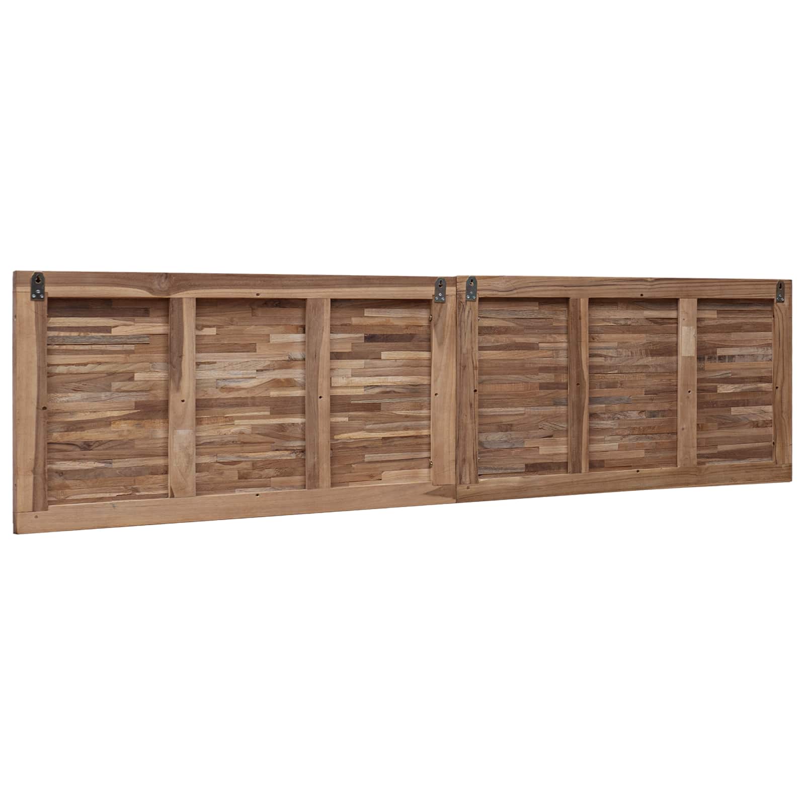 Tête de lit Montage mural Naturel 180 cm Bois de teck massif - XIOS