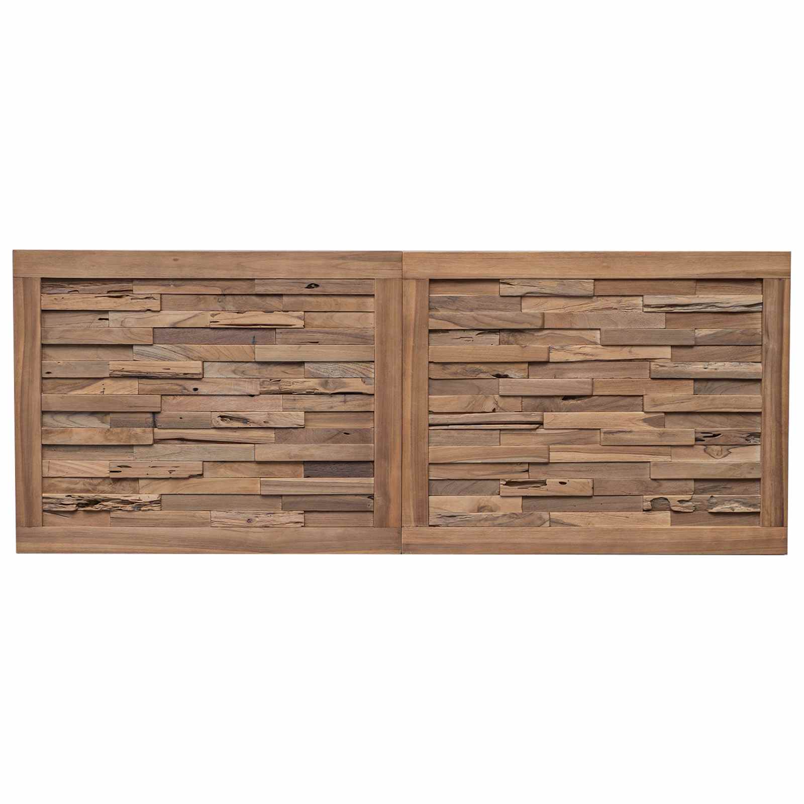 Tête de lit Montage mural Naturel 180 cm Bois de teck massif - XIOS