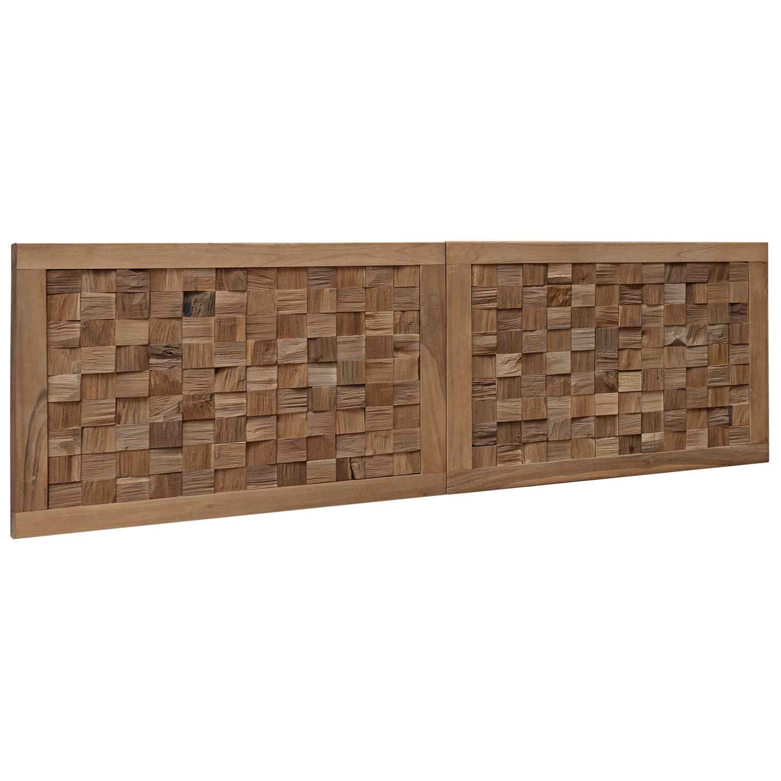 Tête de lit Montage mural Naturel 140 cm Bois de teck massif - XIOS