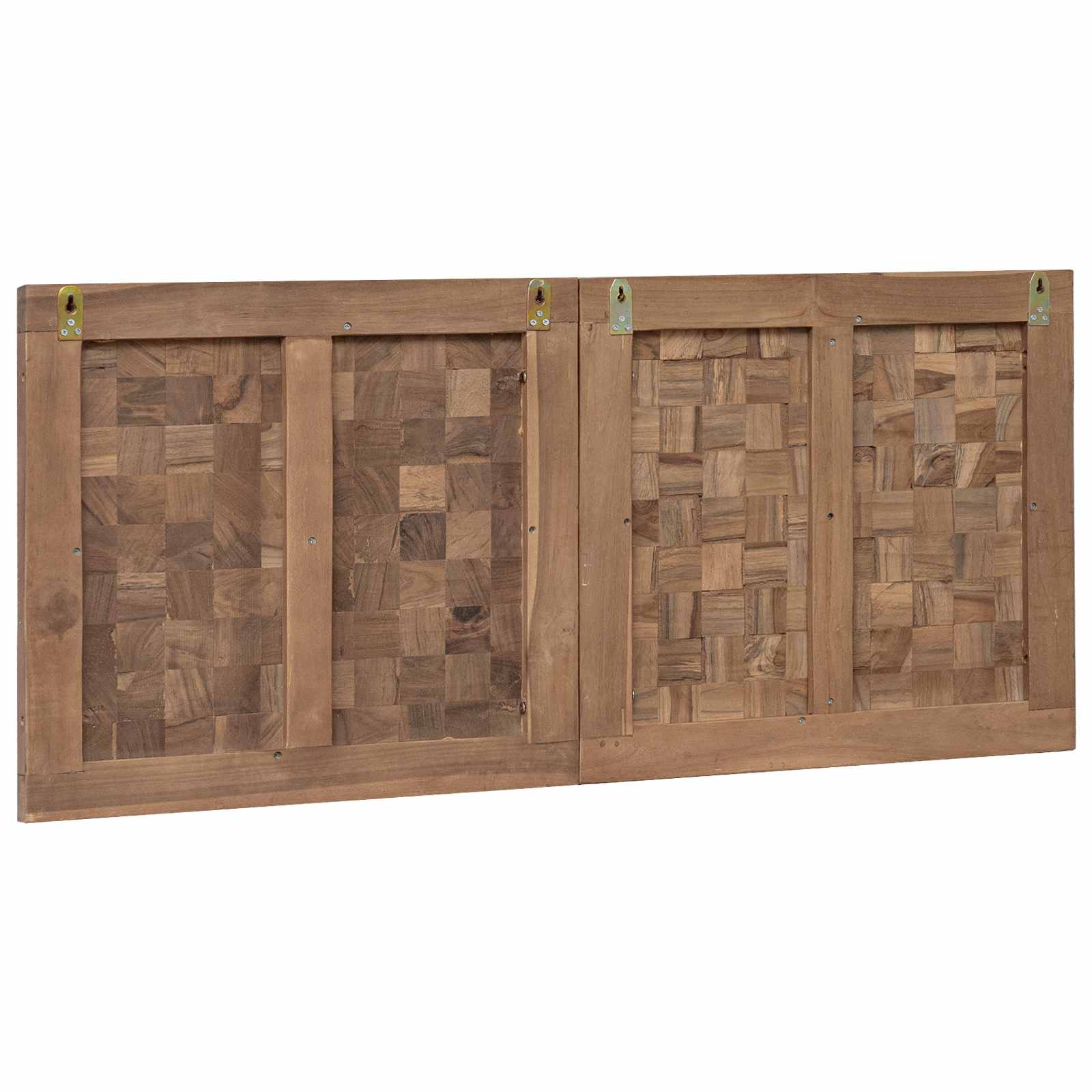 Tête de lit Montage mural Naturel 120 cm Bois de teck massif - XIOS