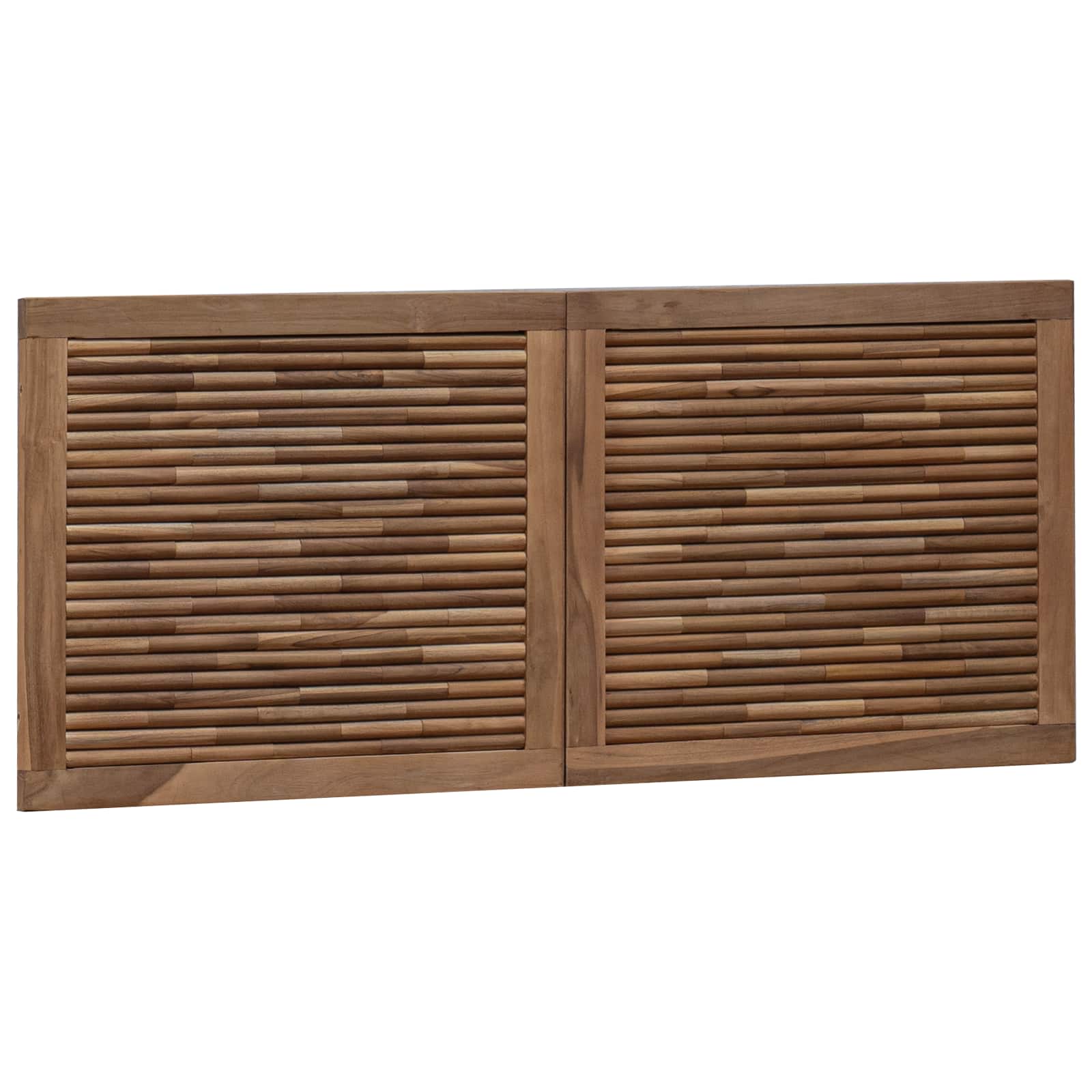 Tête de lit Montage mural Naturel 120 cm Bois de teck massif - XIOS