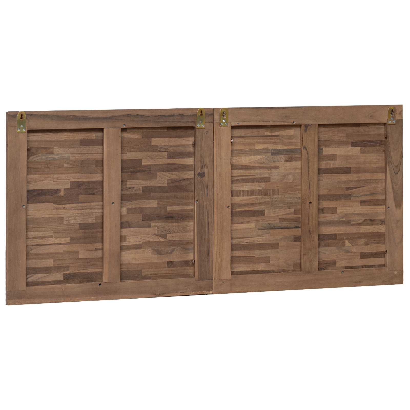 Tête de lit Montage mural Naturel 120 cm Bois de teck massif - XIOS