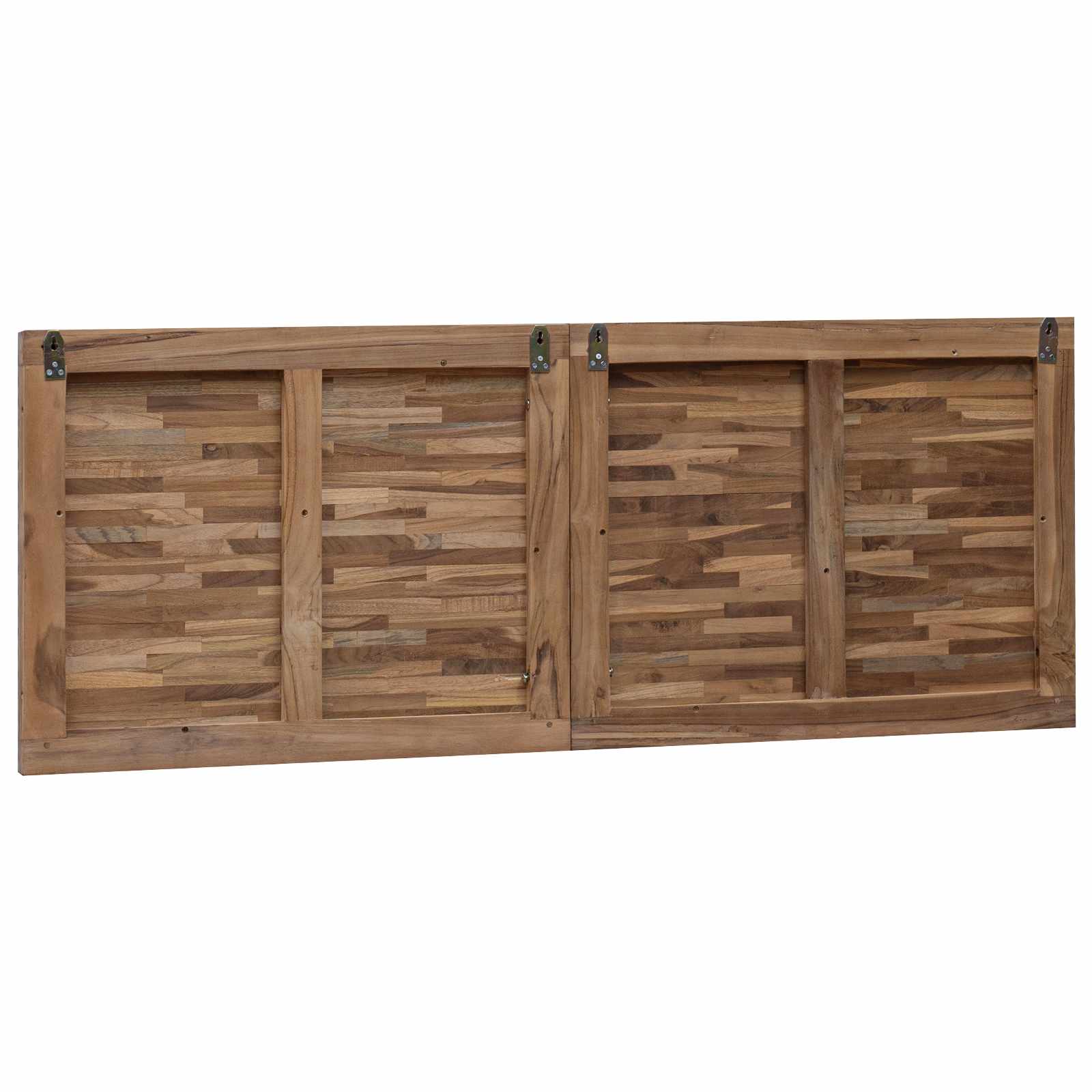 Tête de lit Montage mural Naturel 140 cm Bois de teck massif - XIOS