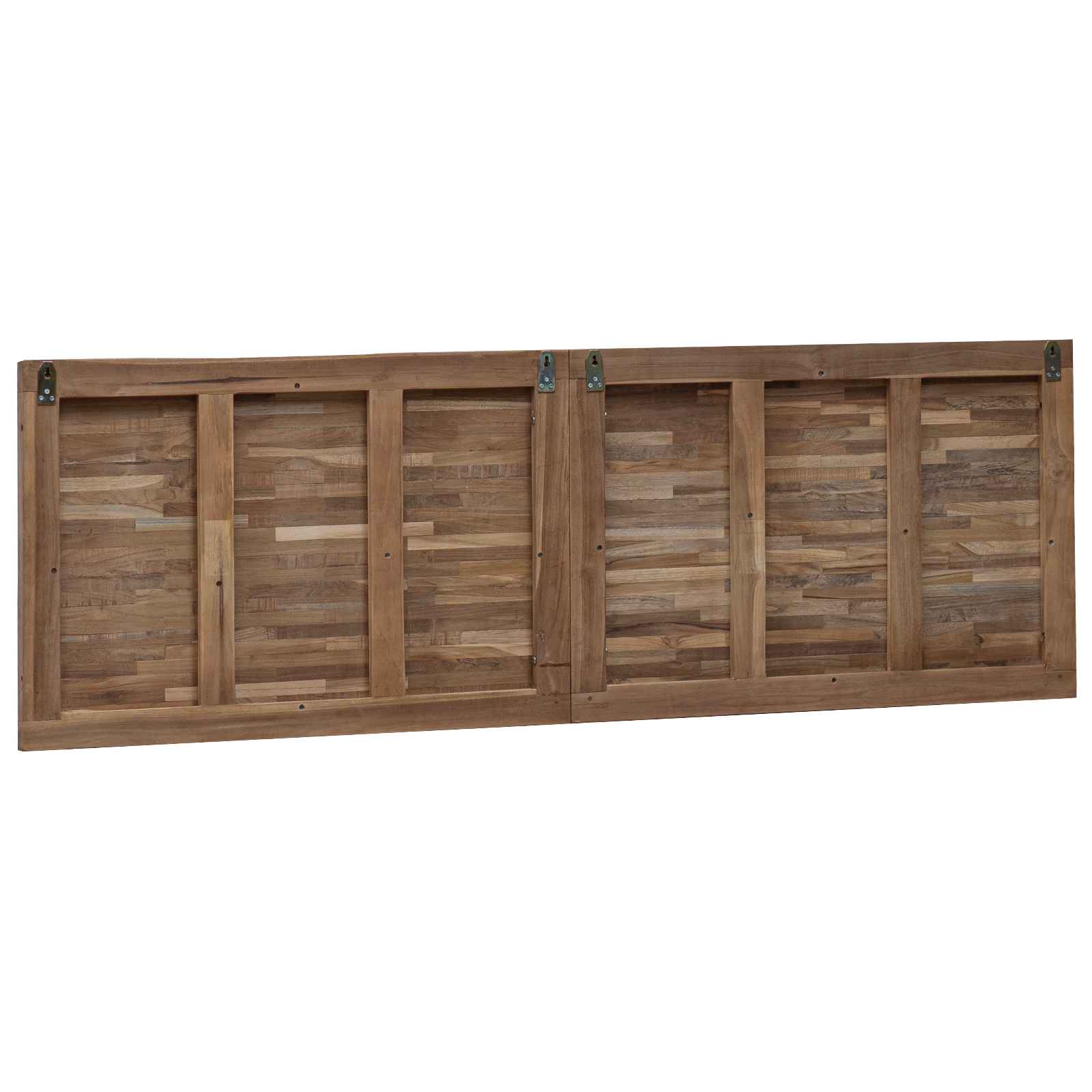 Tête de lit Montage mural Naturel 160 cm Bois de teck massif - XIOS