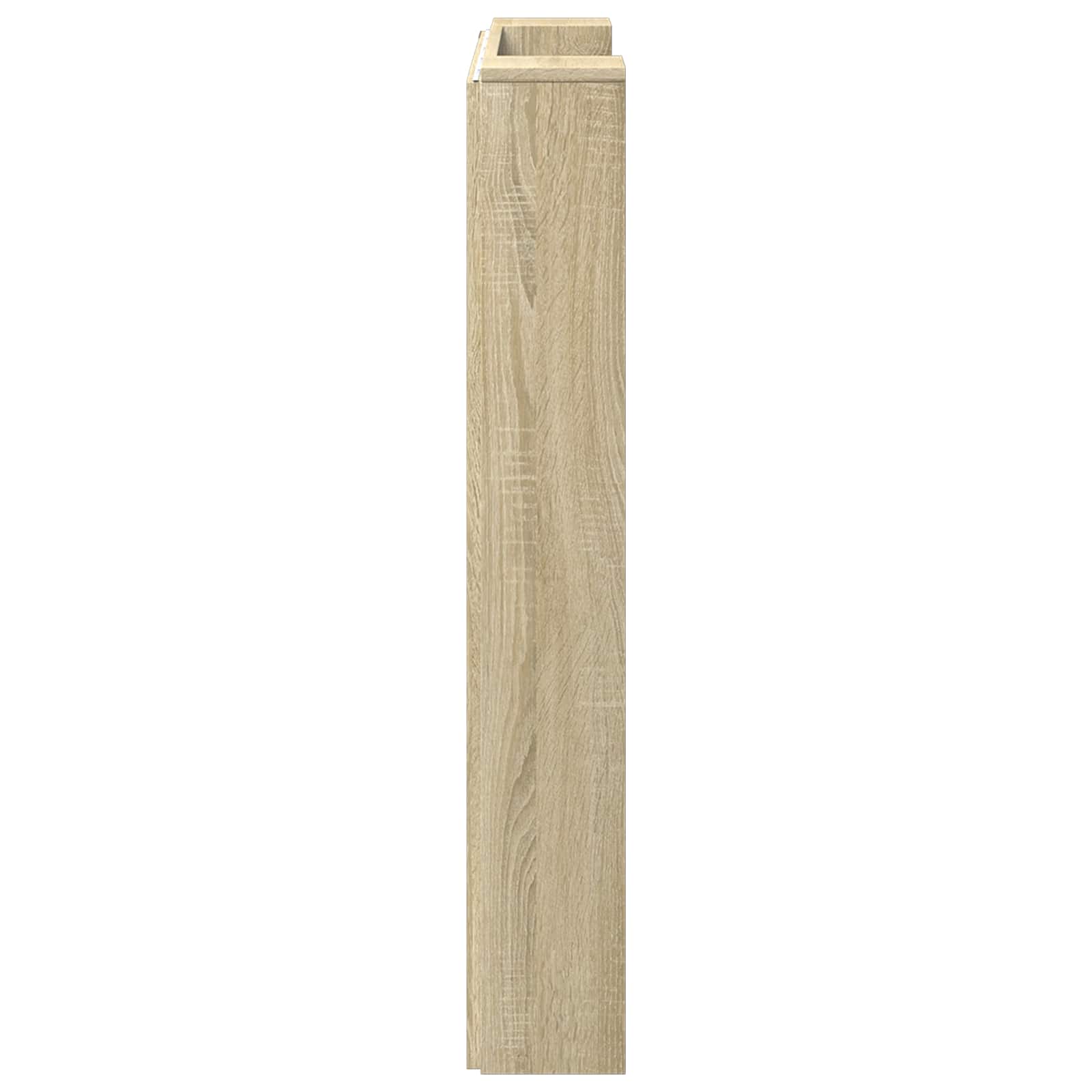 Tête de lit de rangement avec LED Chêne Sonoma