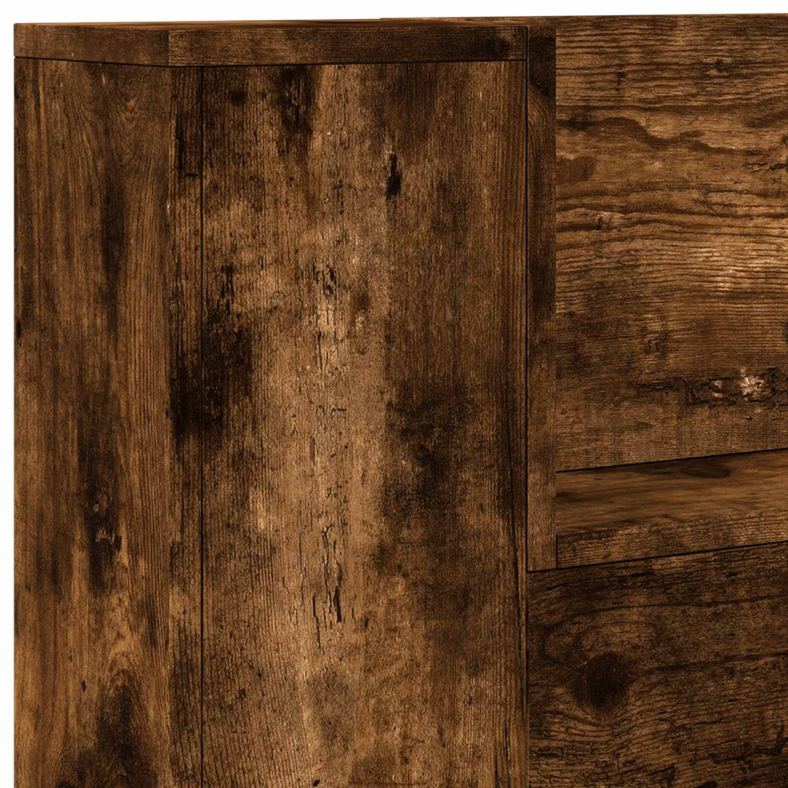 Tête de lit Chêne fumé 100 x 16,5 x 103,5 cm Bois d'ingénierie - XIOS