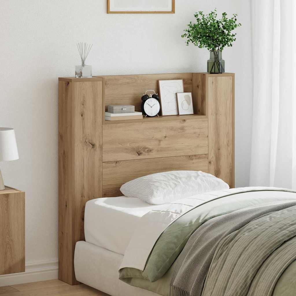Tête de lit avec étagère Chêne artisanal 100 x 15 x 103,5 cm - XIOS