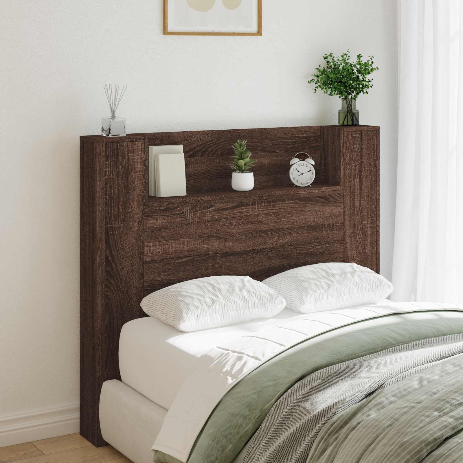 Tête de lit Chêne brun 120 x 16,5 x 103,5 cm Bois d'ingénierie - XIOS