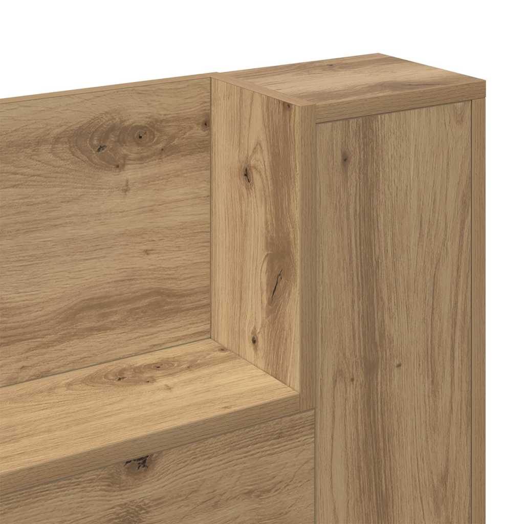 Tête de lit avec étagère Chêne artisanal 120 x 15 x 103,5 cm - XIOS