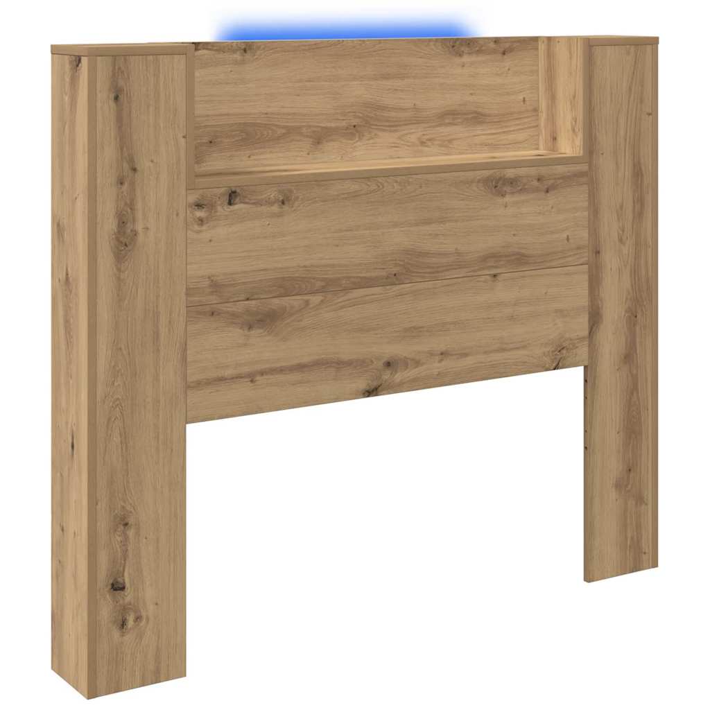 Tête de lit avec étagère Chêne artisanal 120 x 15 x 103,5 cm - XIOS