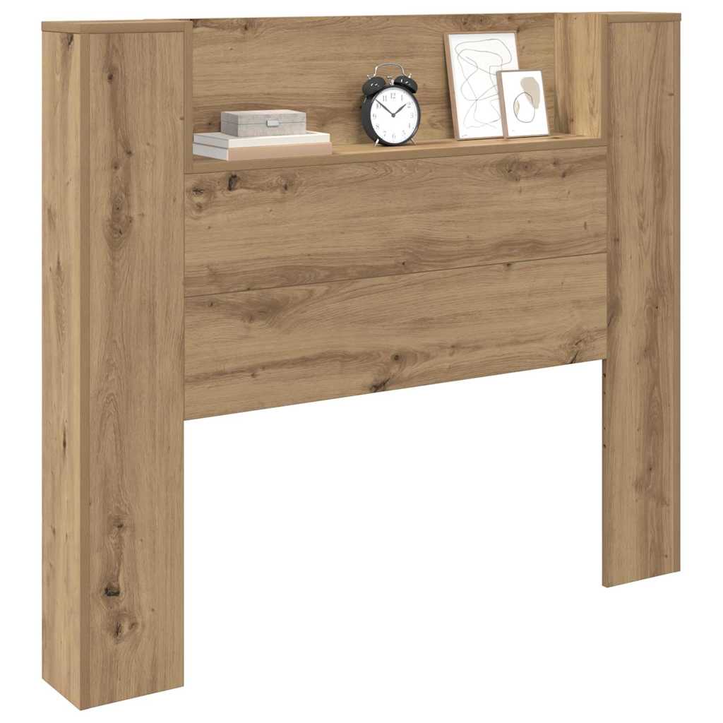 Tête de lit avec étagère Chêne artisanal 120 x 15 x 103,5 cm - XIOS