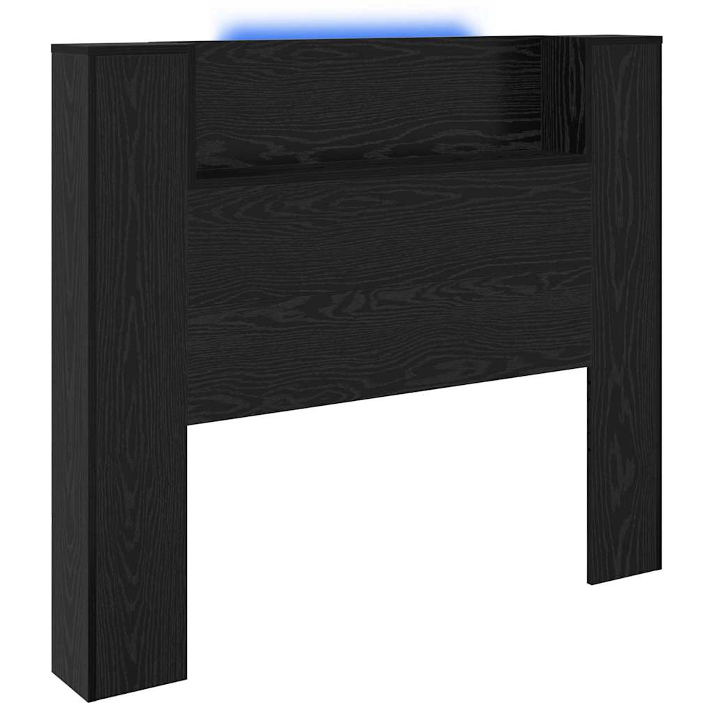 Cabinet de Tête de Lit Chêne noir 120 x 15 x 103.5 cm - XIOS