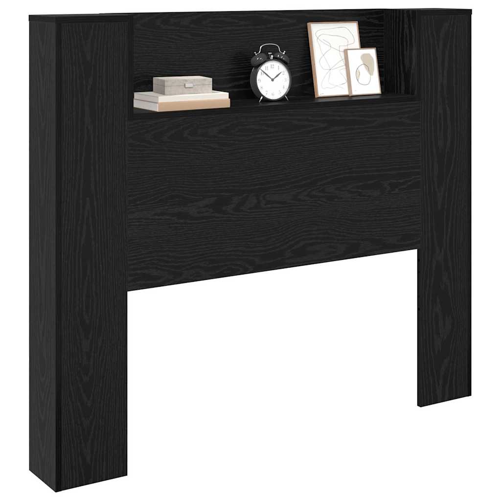 Cabinet de Tête de Lit Chêne noir 120 x 15 x 103.5 cm - XIOS