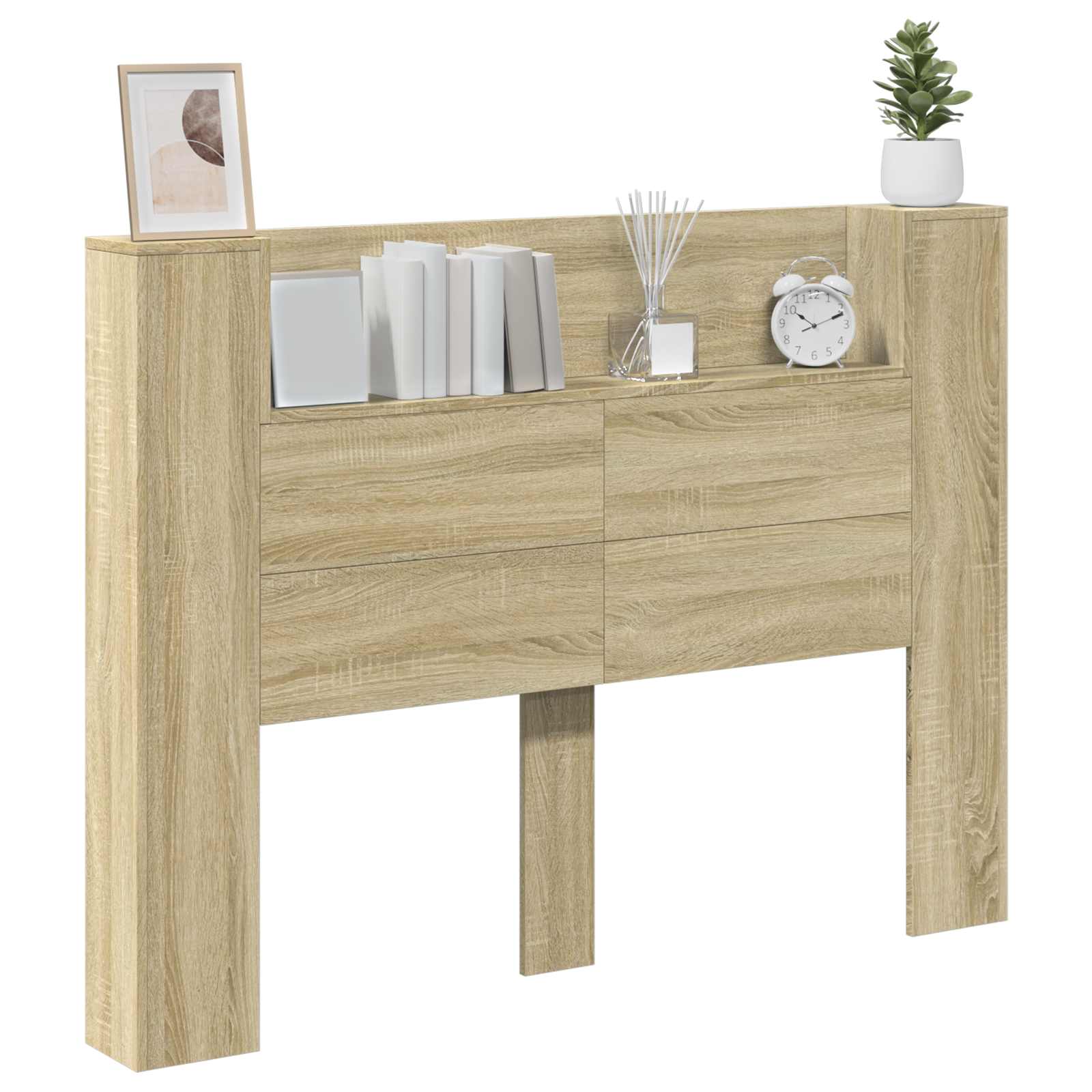Tête de lit avec étagère Chêne Sonoma 140 x 16,5 x 103,5 cm - XIOS