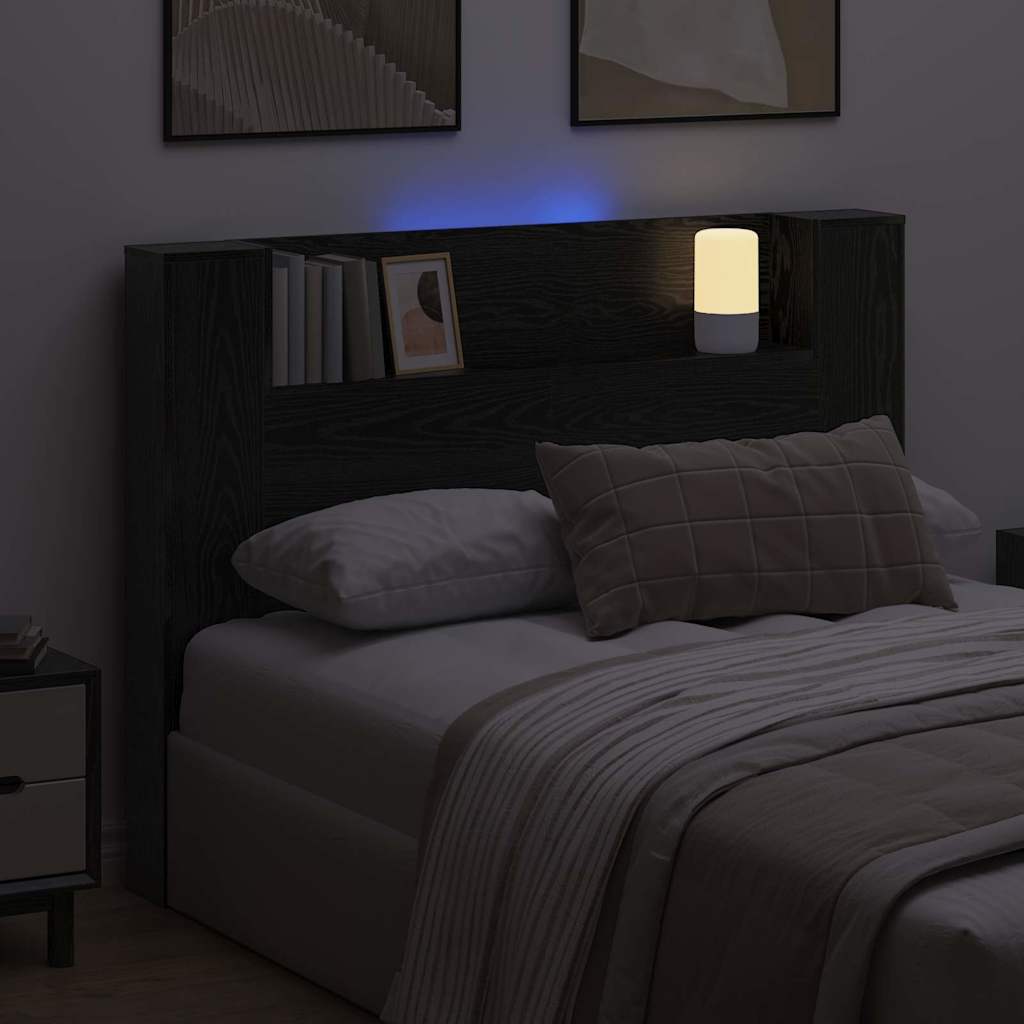 Tête de lit Chêne noir 140 x 17 x 104,5 cm Bois d'ingénierie - XIOS