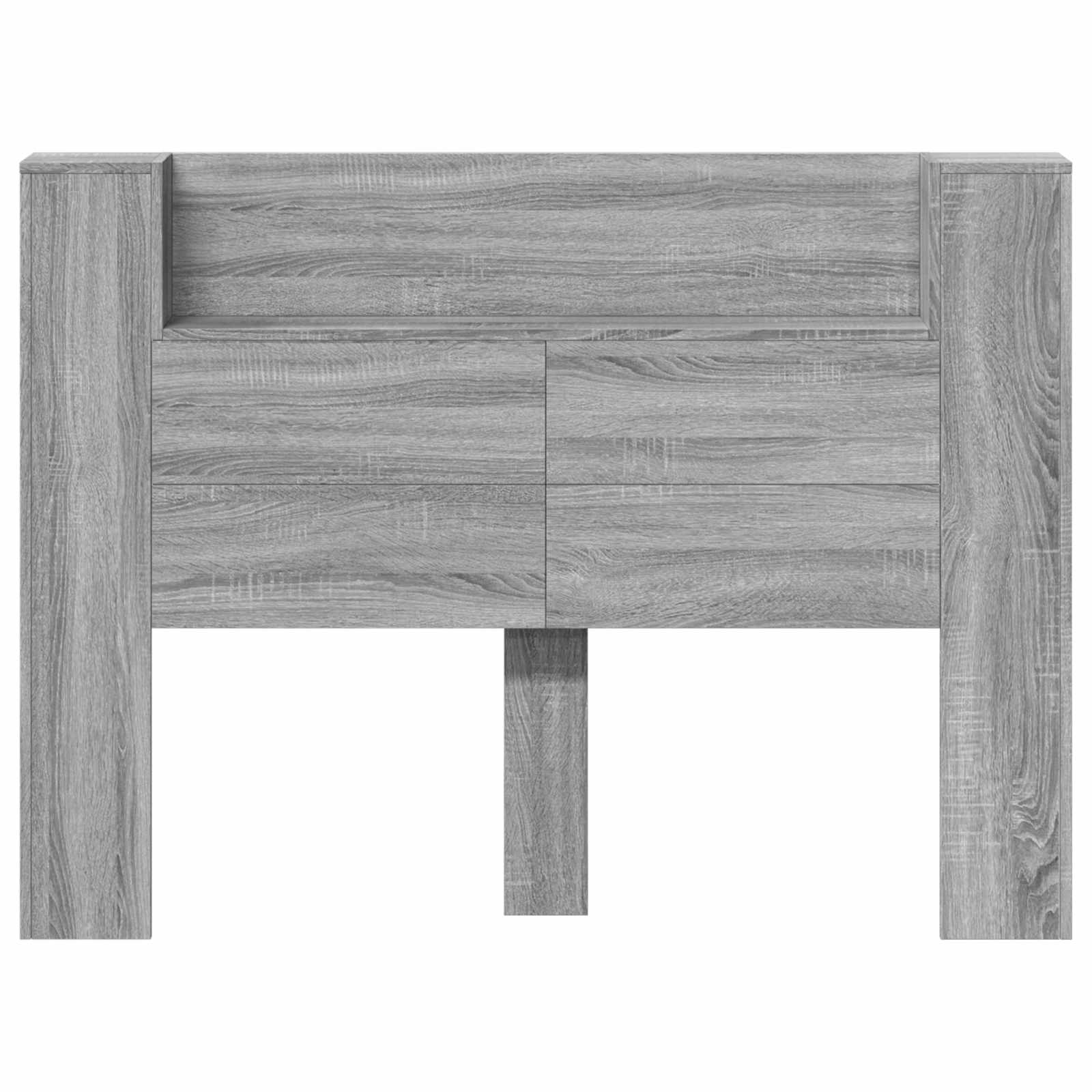 Tête de lit Gris Sonoma 140 x 16,5 x 103,5 cm Bois d'ingénierie - XIOS