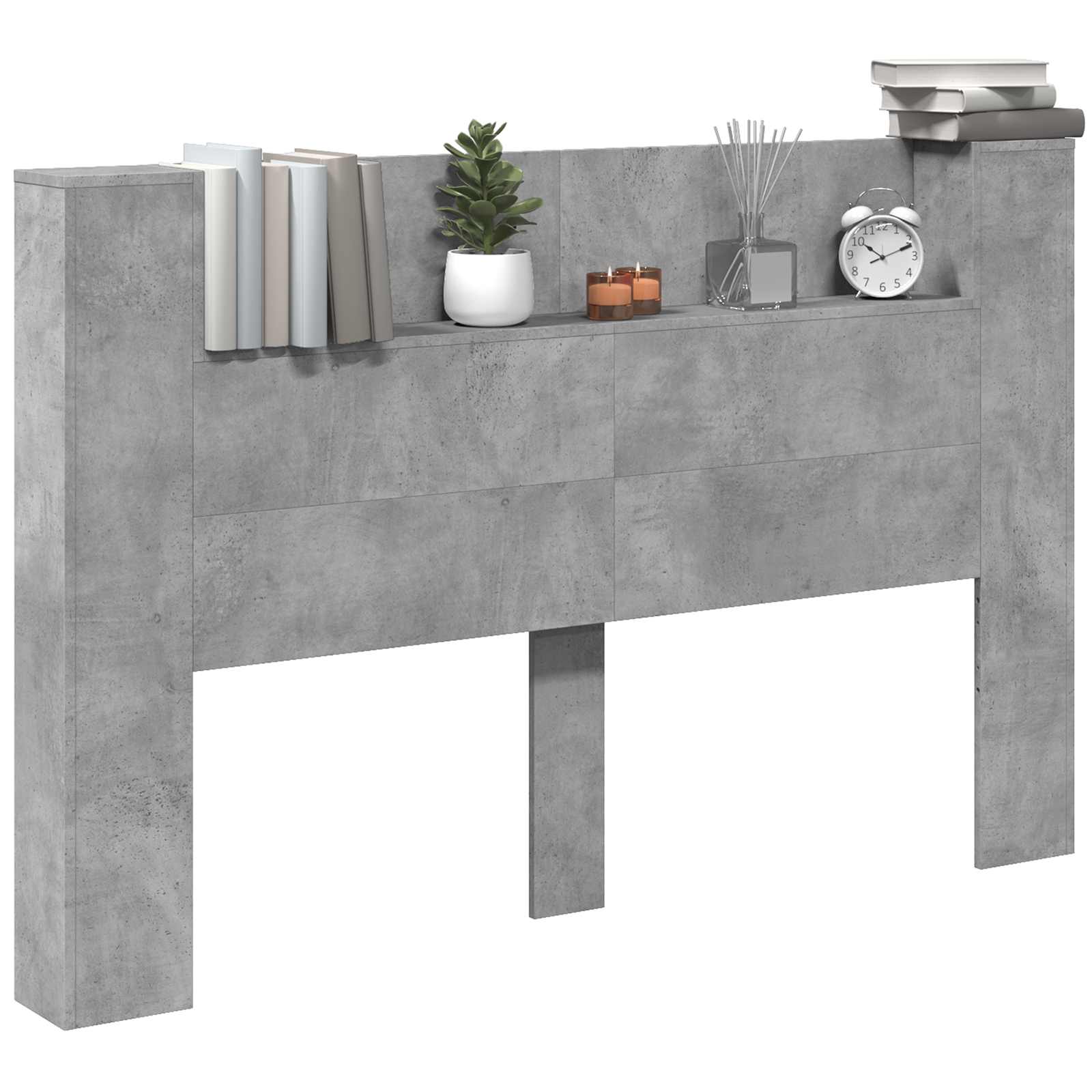 Tête de lit Gris béton 160 x 16,5 x 103,5 cm Bois d'ingénierie - XIOS