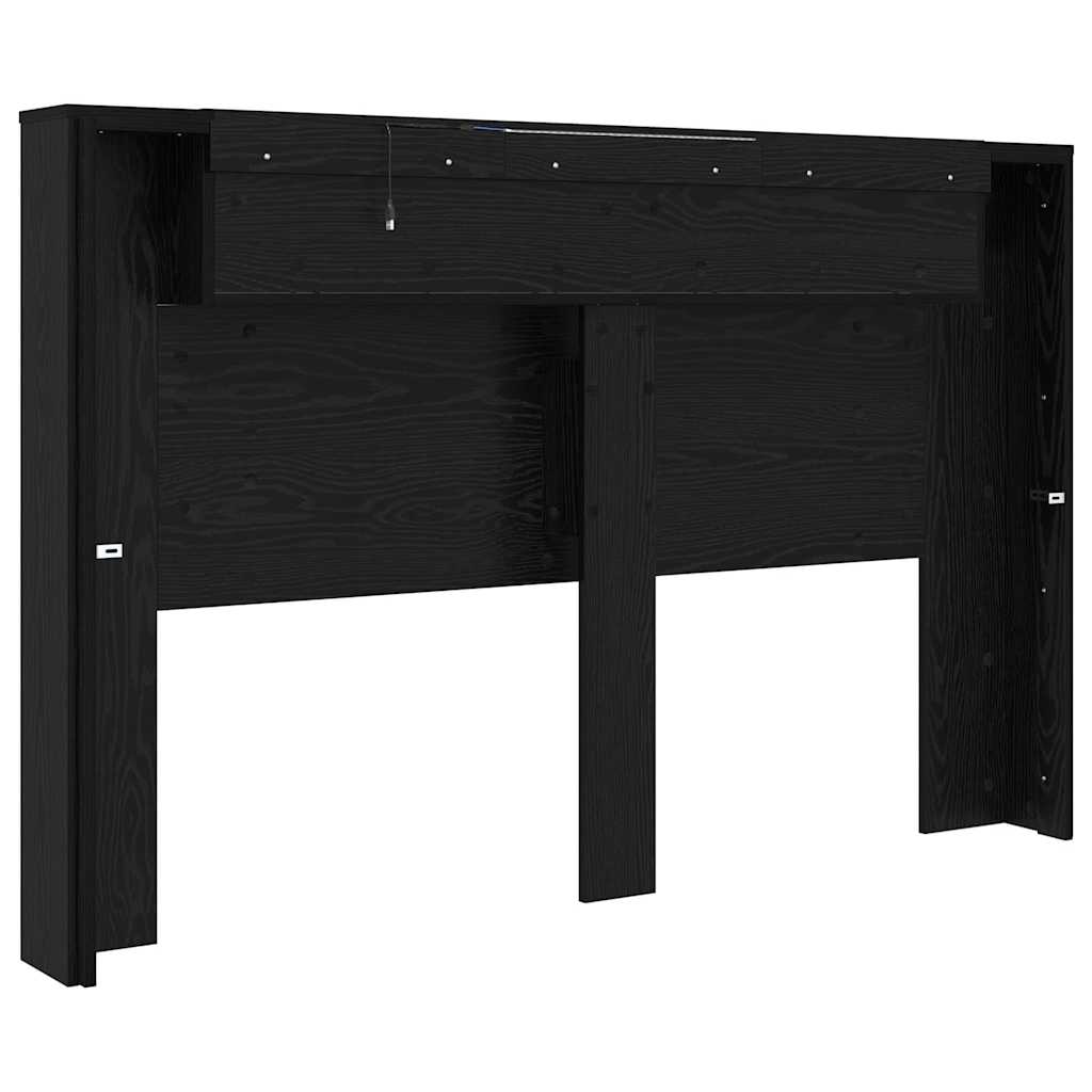 Tête de lit Chêne noir 160 x 17 x 104,5 cm Bois d'ingénierie - XIOS