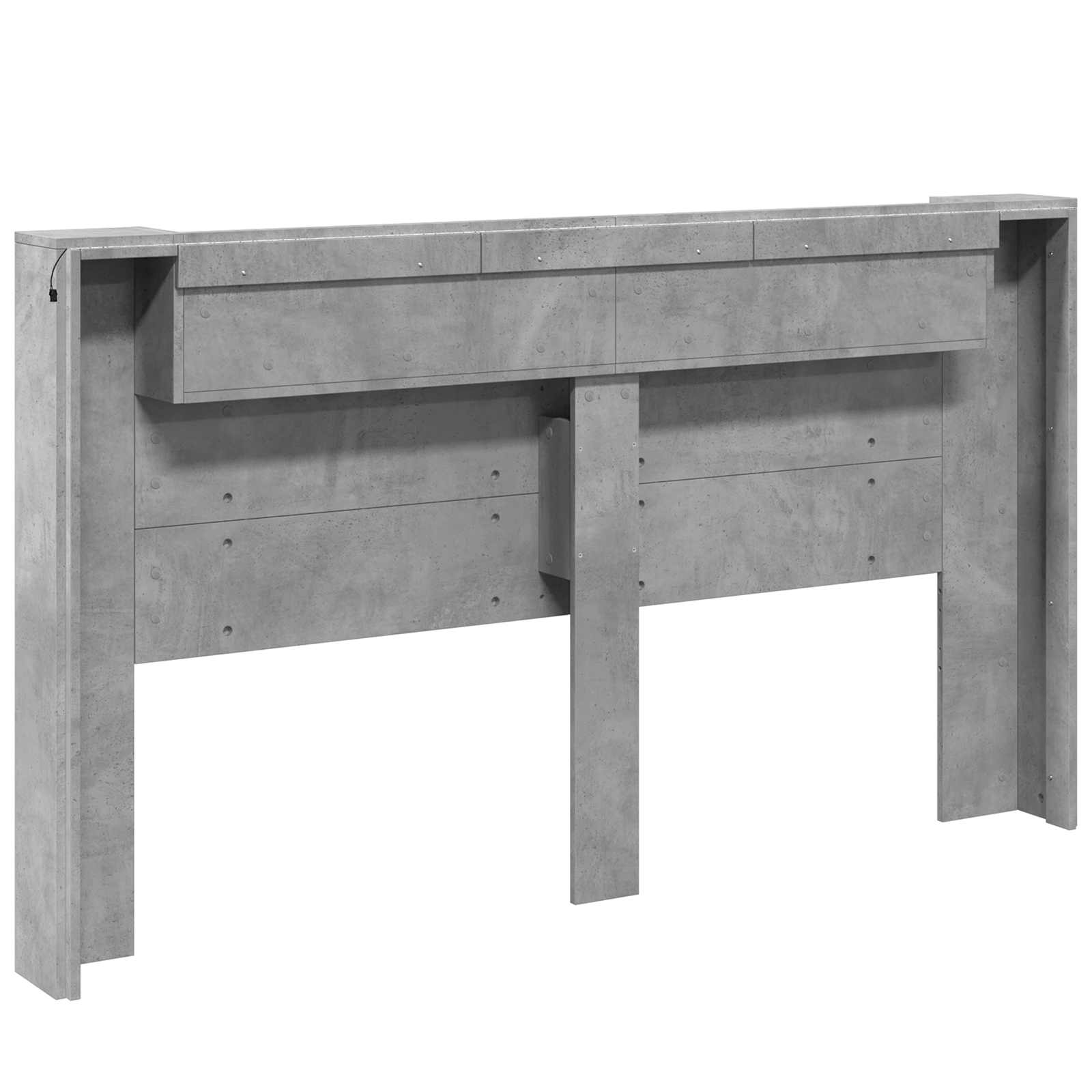 Tête de lit Gris béton 180 x 16,5 x 103,5 cm Bois d'ingénierie - XIOS