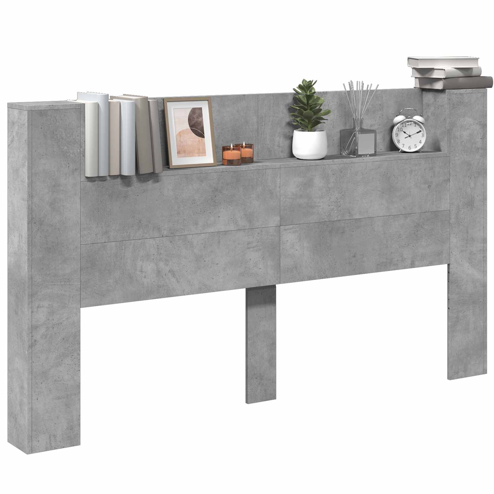 Tête de lit Gris béton 180 x 16,5 x 103,5 cm Bois d'ingénierie - XIOS