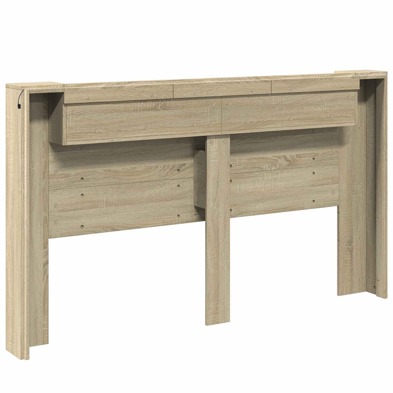 Tête de lit avec étagère Chêne Sonoma 180 x 16,5 x 103,5 cm - XIOS