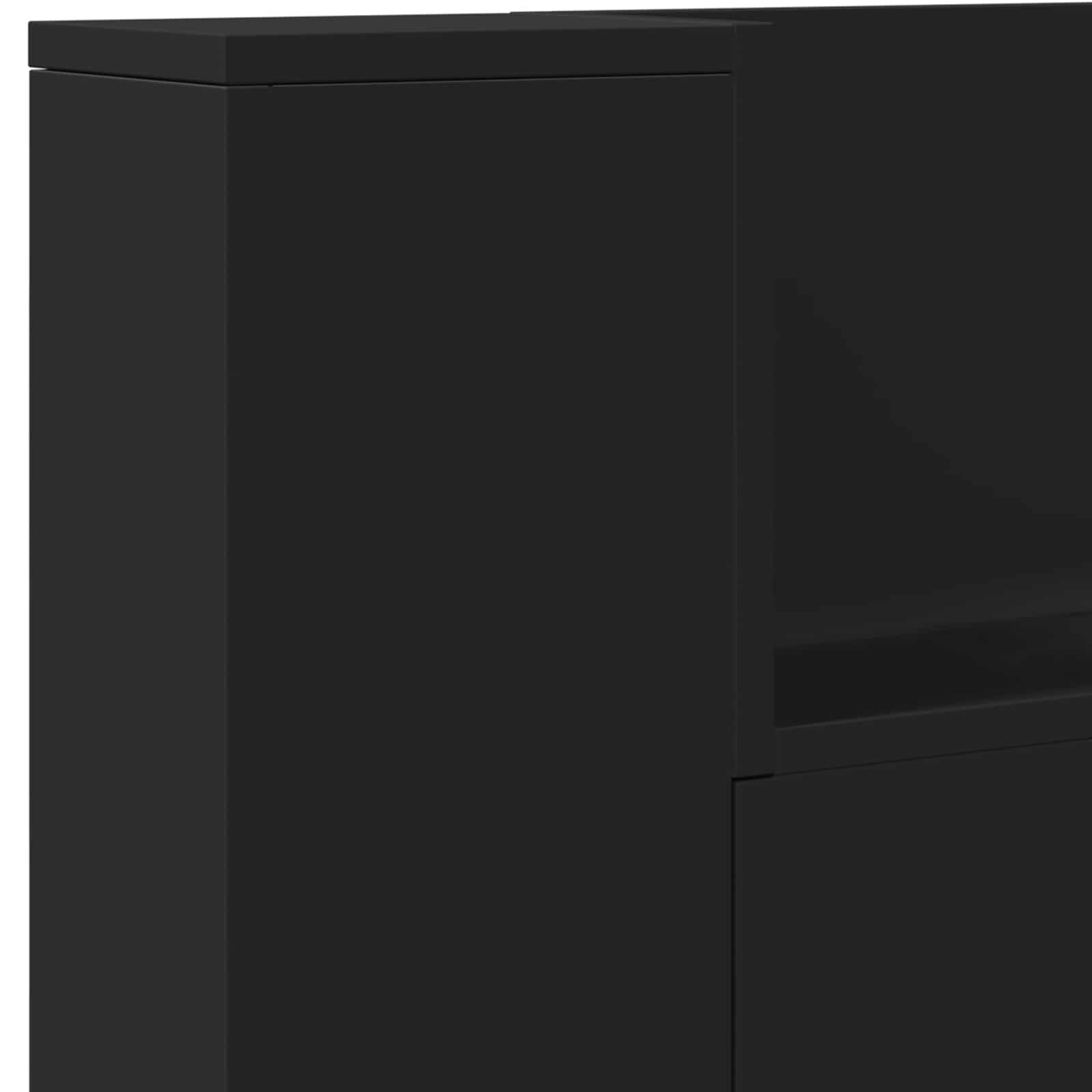 Tête de lit Noir 200 x 16,5 x 103,5 cm Bois d'ingénierie - XIOS