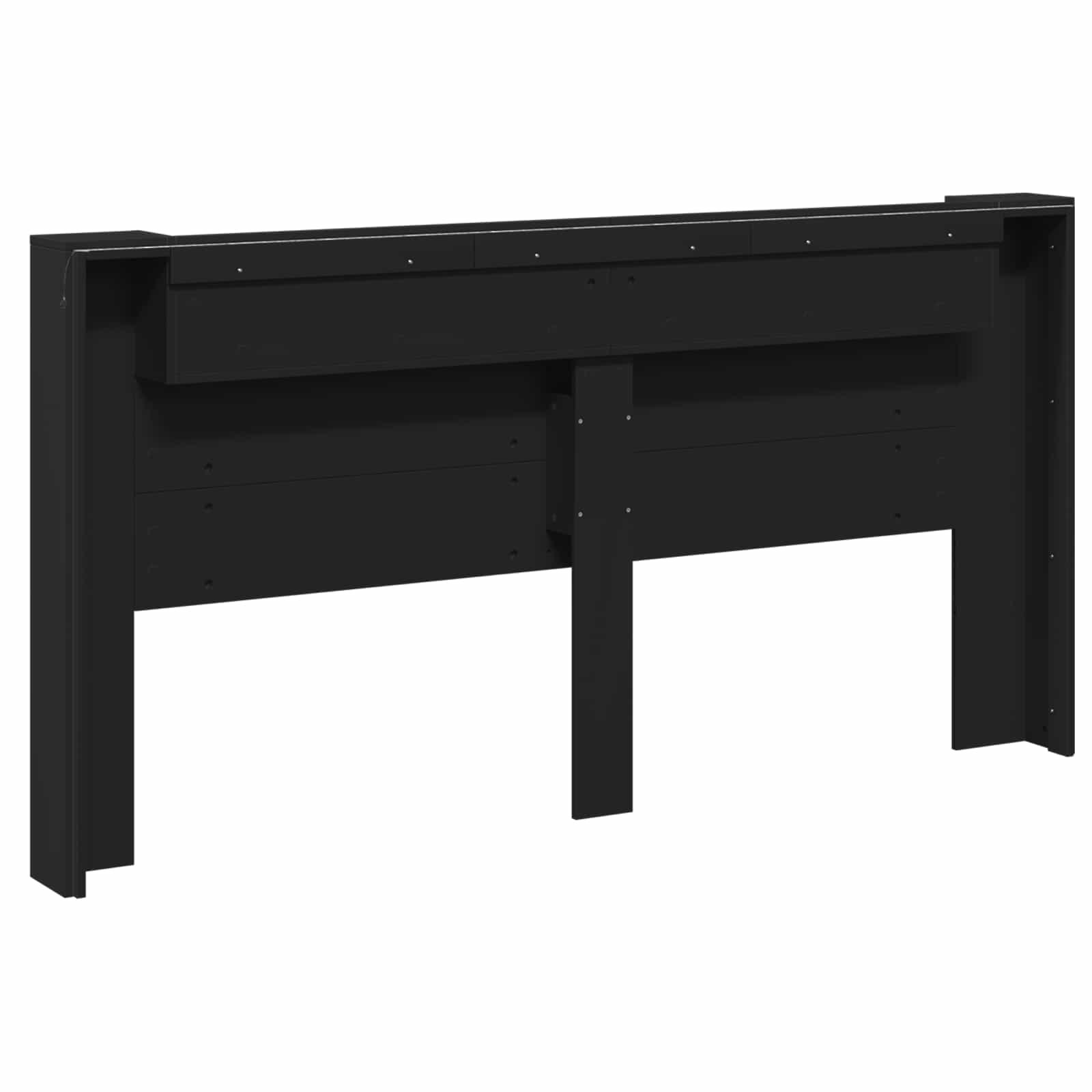 Tête de lit Noir 200 x 16,5 x 103,5 cm Bois d'ingénierie - XIOS