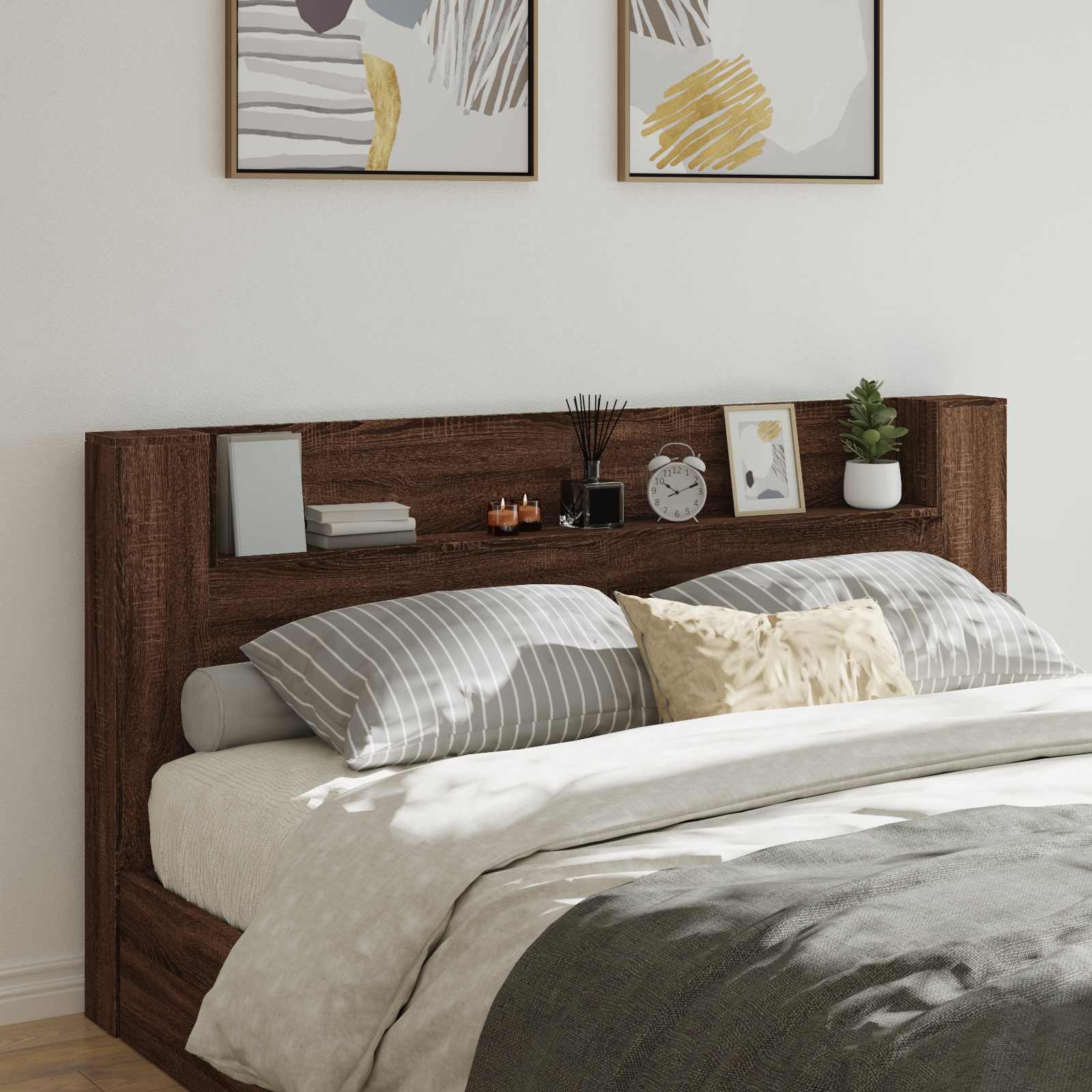 Tête de lit Chêne brun 200 x 16,5 x 103,5 cm Bois d'ingénierie - XIOS