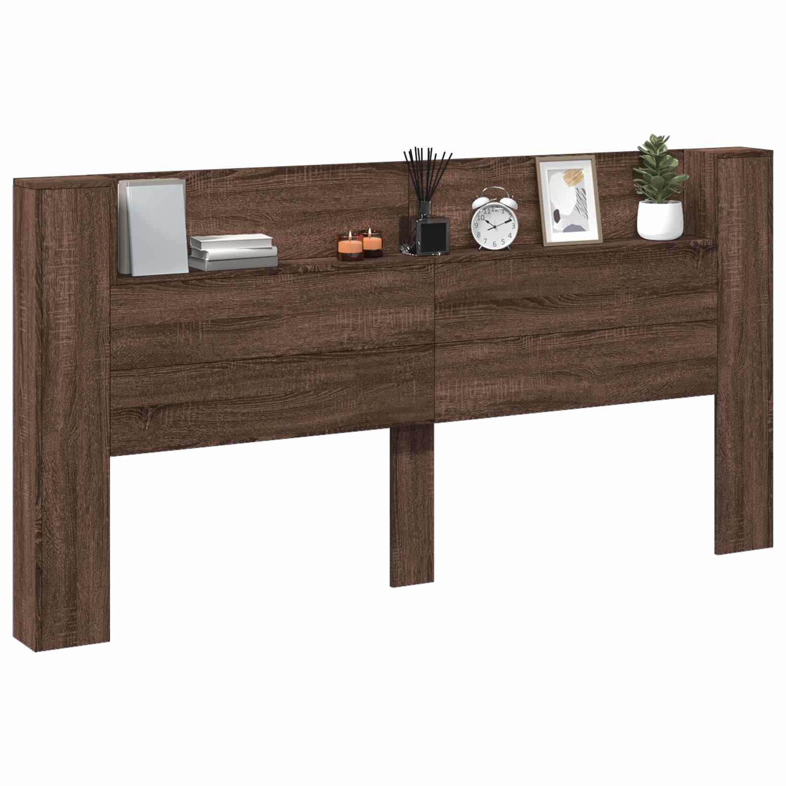 Tête de lit Chêne brun 200 x 16,5 x 103,5 cm Bois d'ingénierie - XIOS