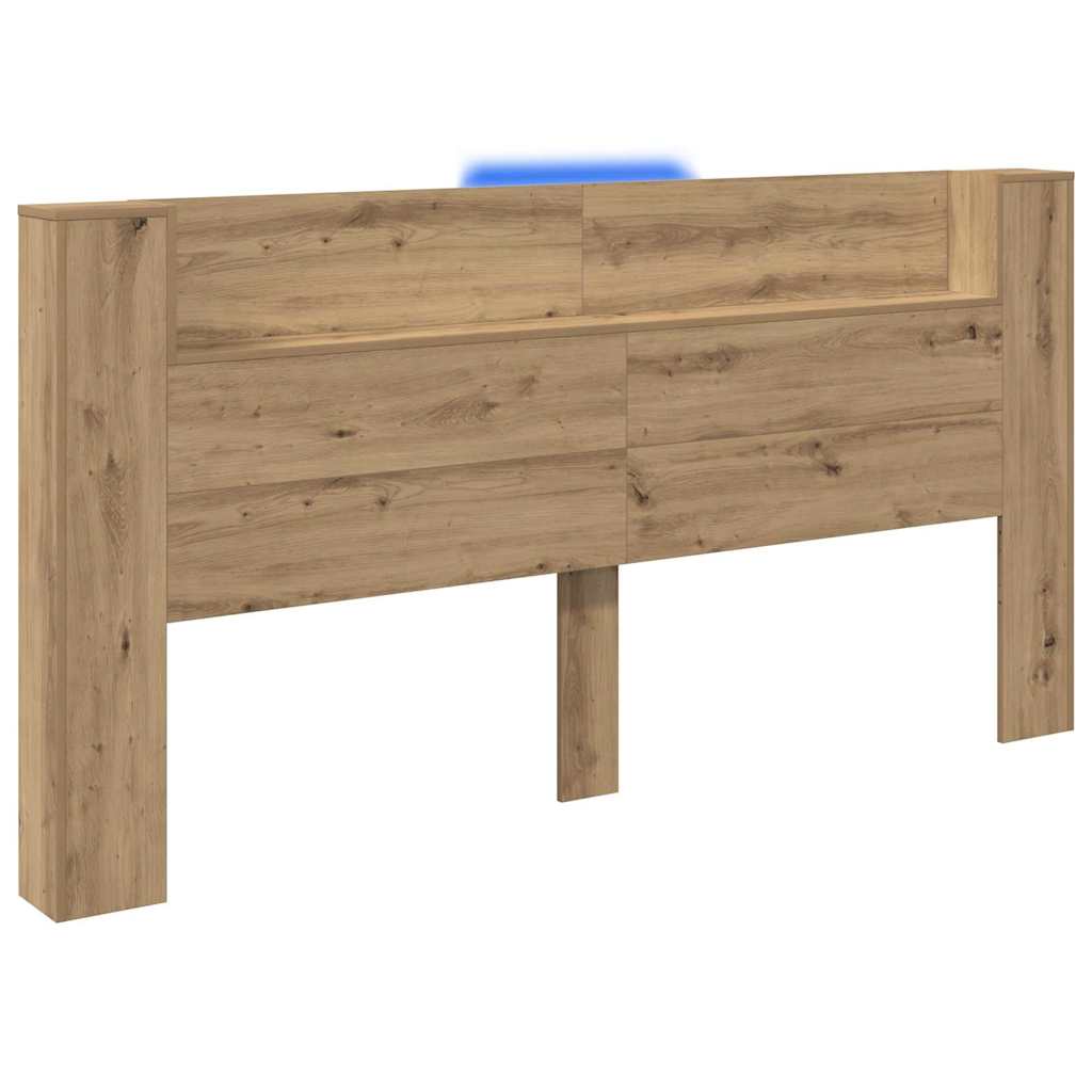 Tête de lit avec étagère Chêne artisanal 200 x 15 x 103,5 cm - XIOS