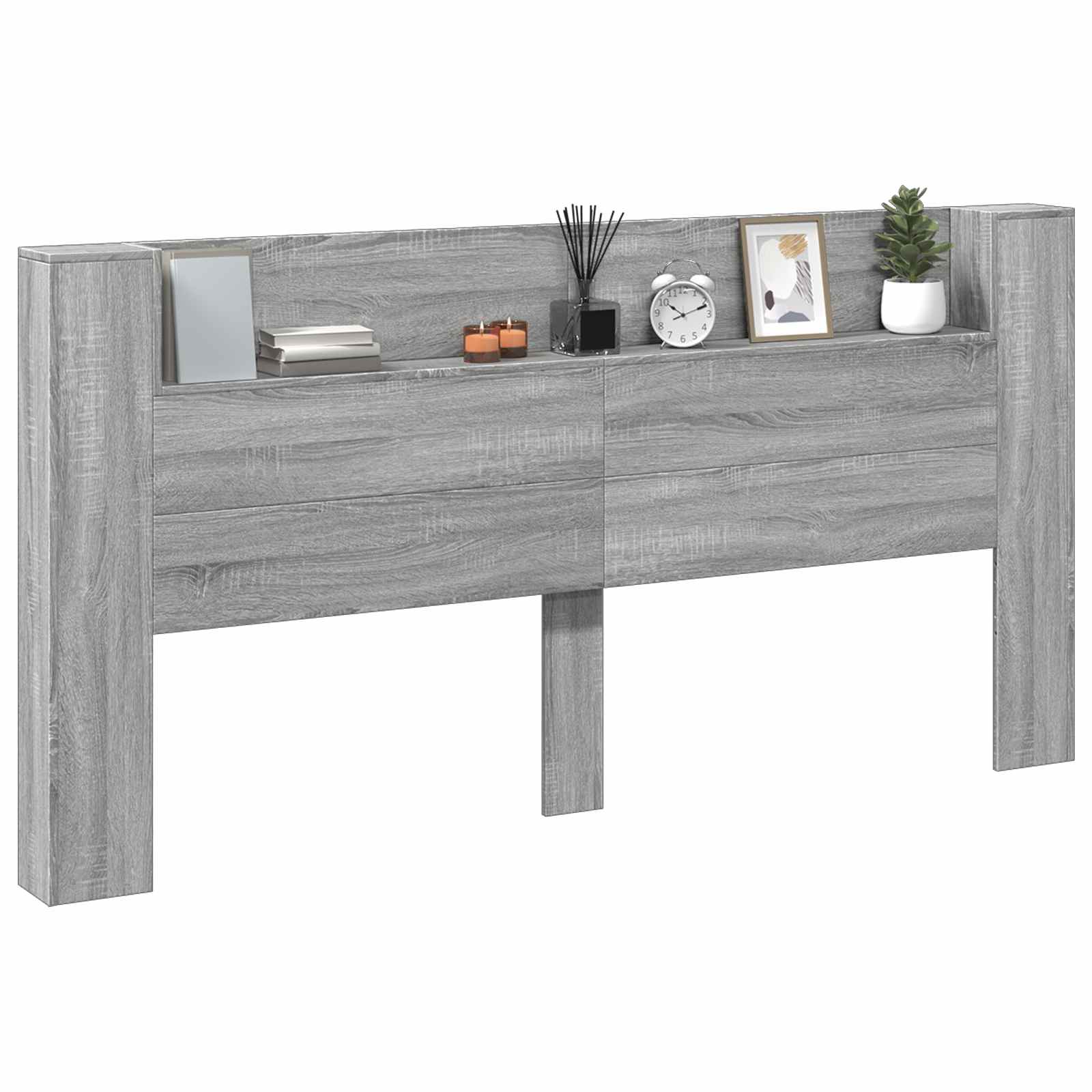 Tête de lit Gris Sonoma 200 x 16,5 x 103,5 cm Bois d'ingénierie - XIOS
