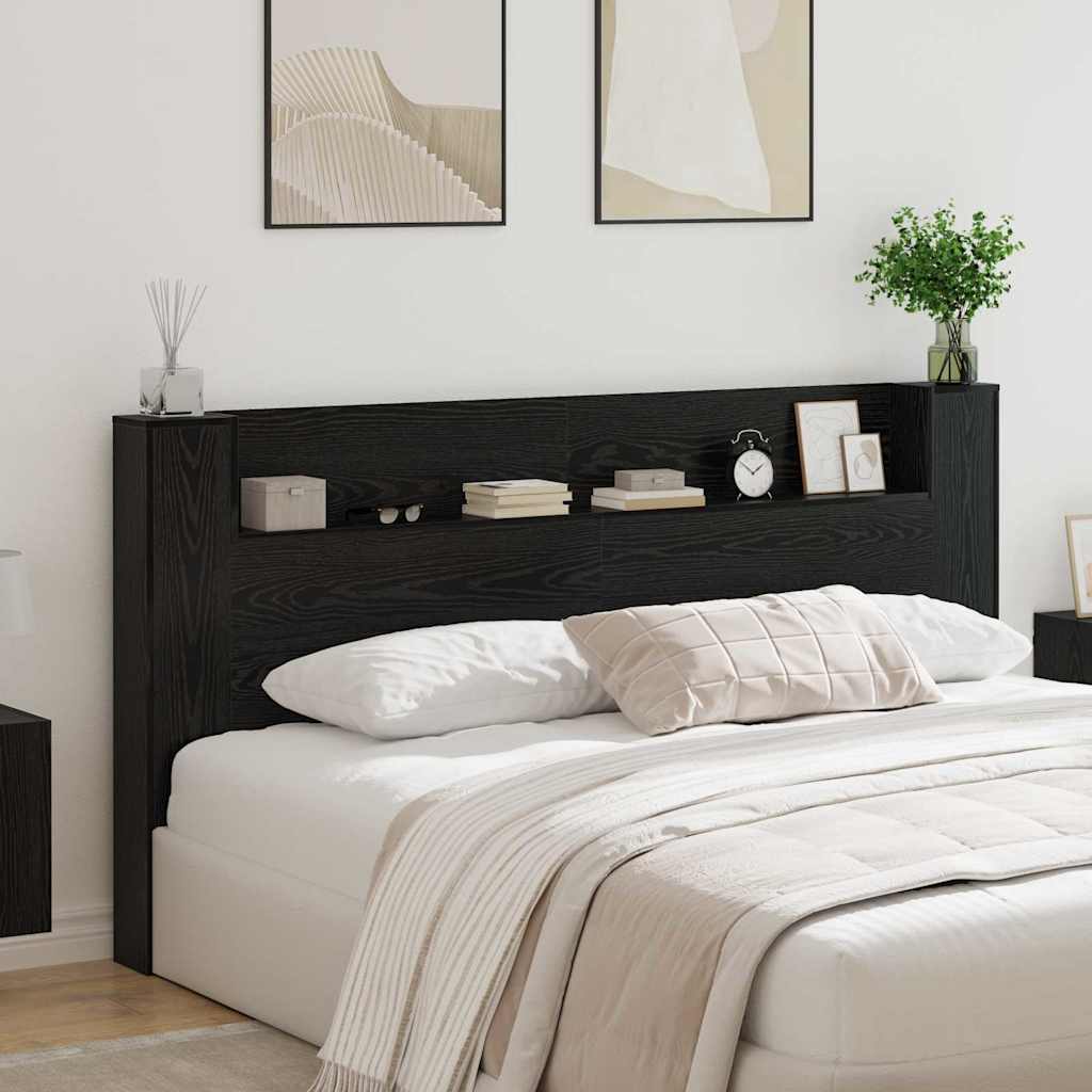 Tête de lit Chêne noir 200 x 15 x 103,5 cm Bois d'ingénierie - XIOS