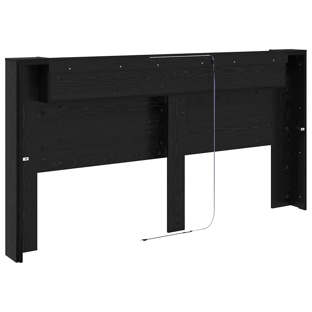 Cabinet de Tête de Lit Chêne noir 120 x 15 x 103.5 cm - XIOS